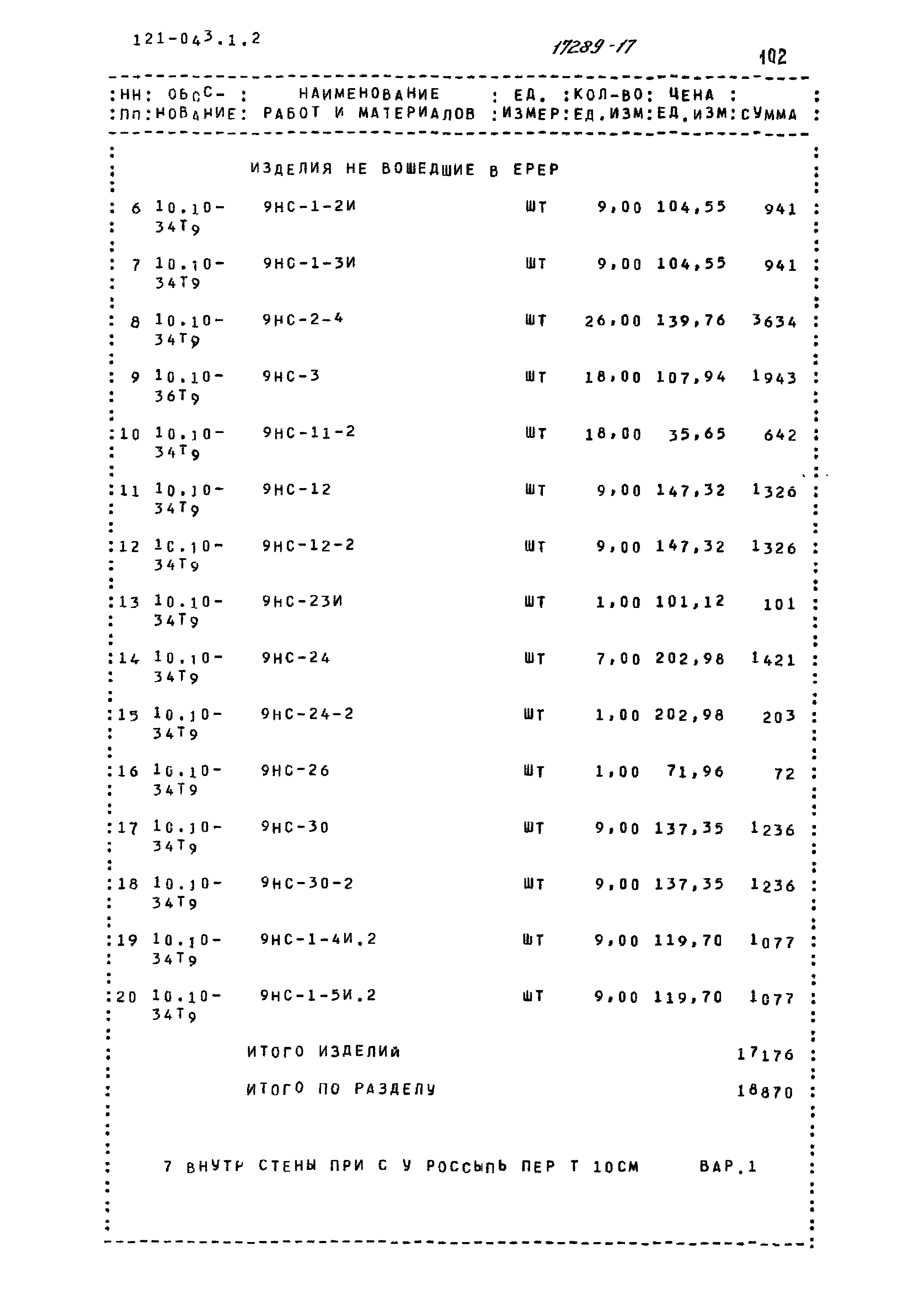 Типовой проект 121-043/1.2