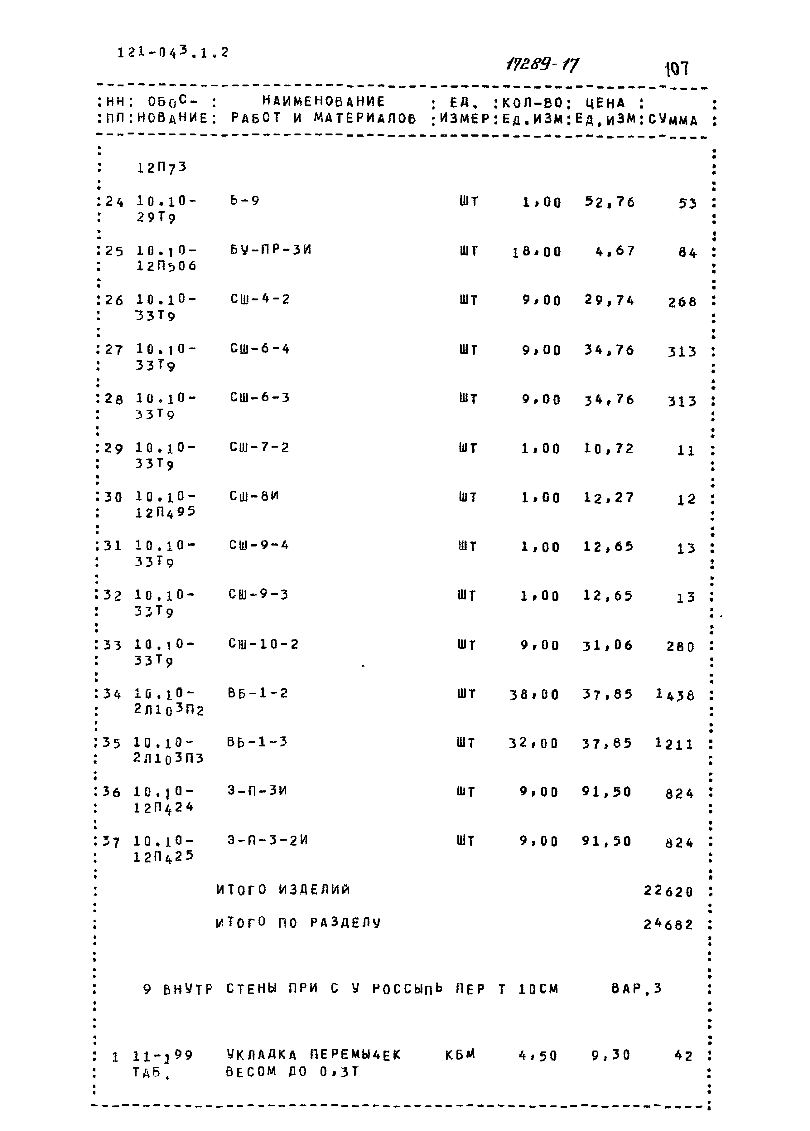 Типовой проект 121-043/1.2