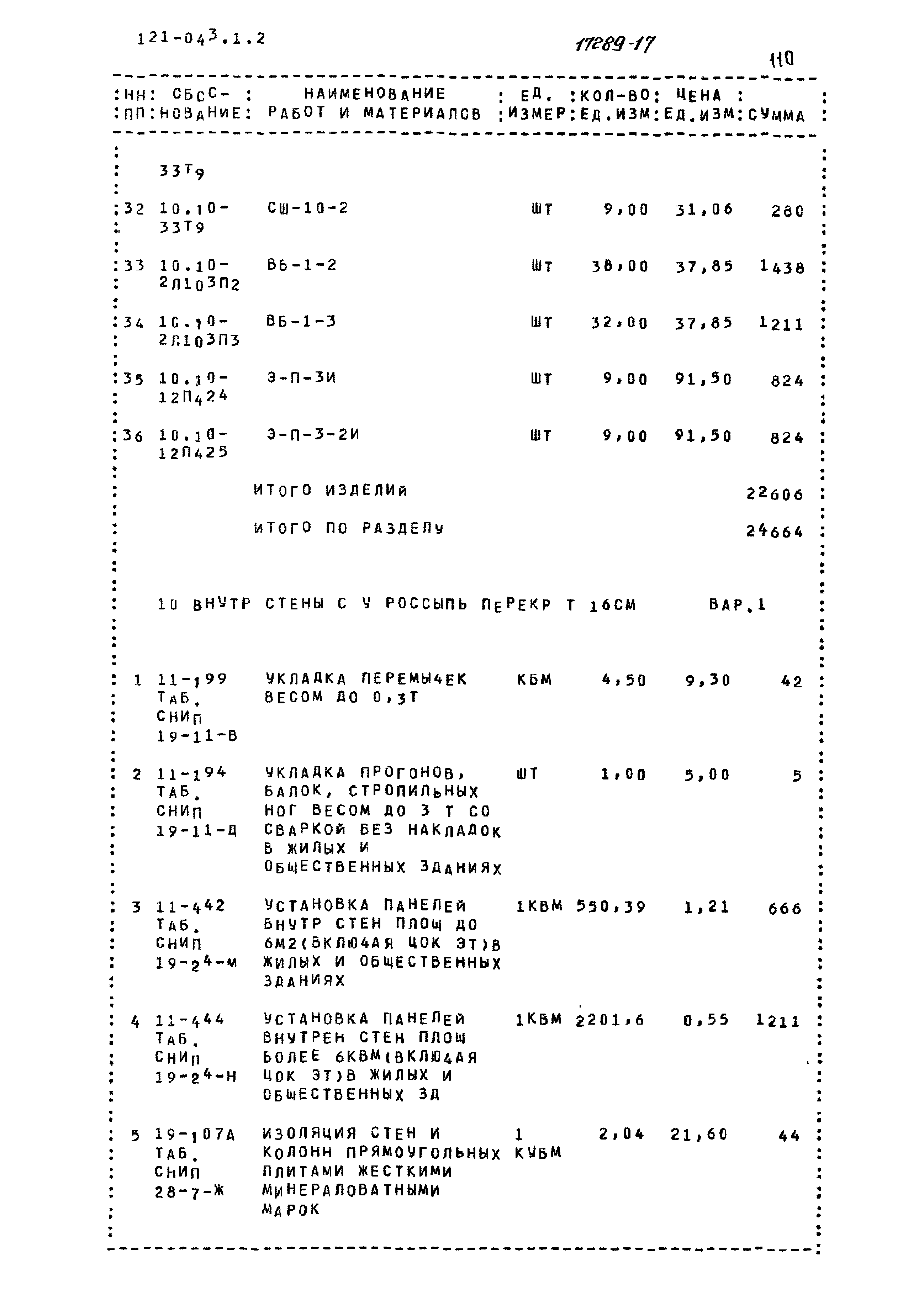 Типовой проект 121-043/1.2