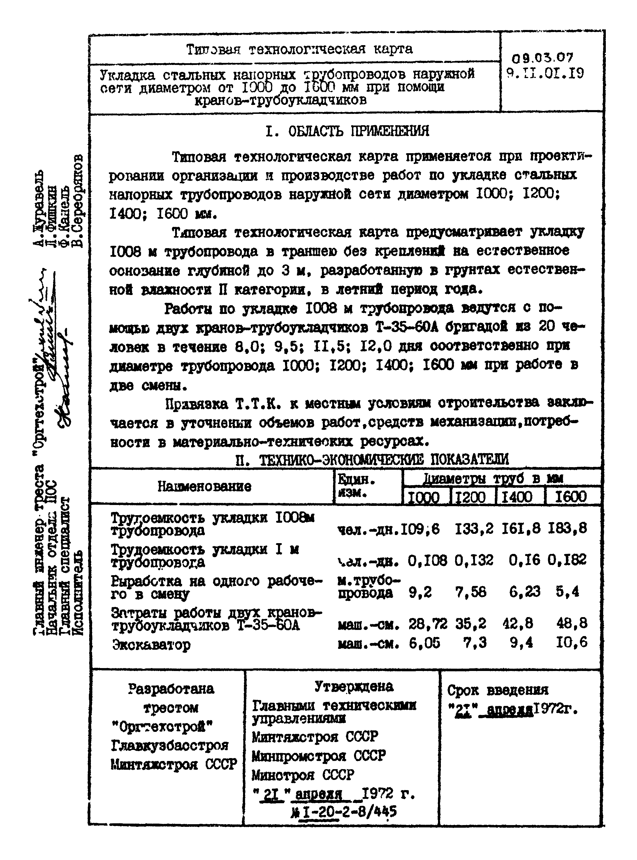 ТТК 09.03.07