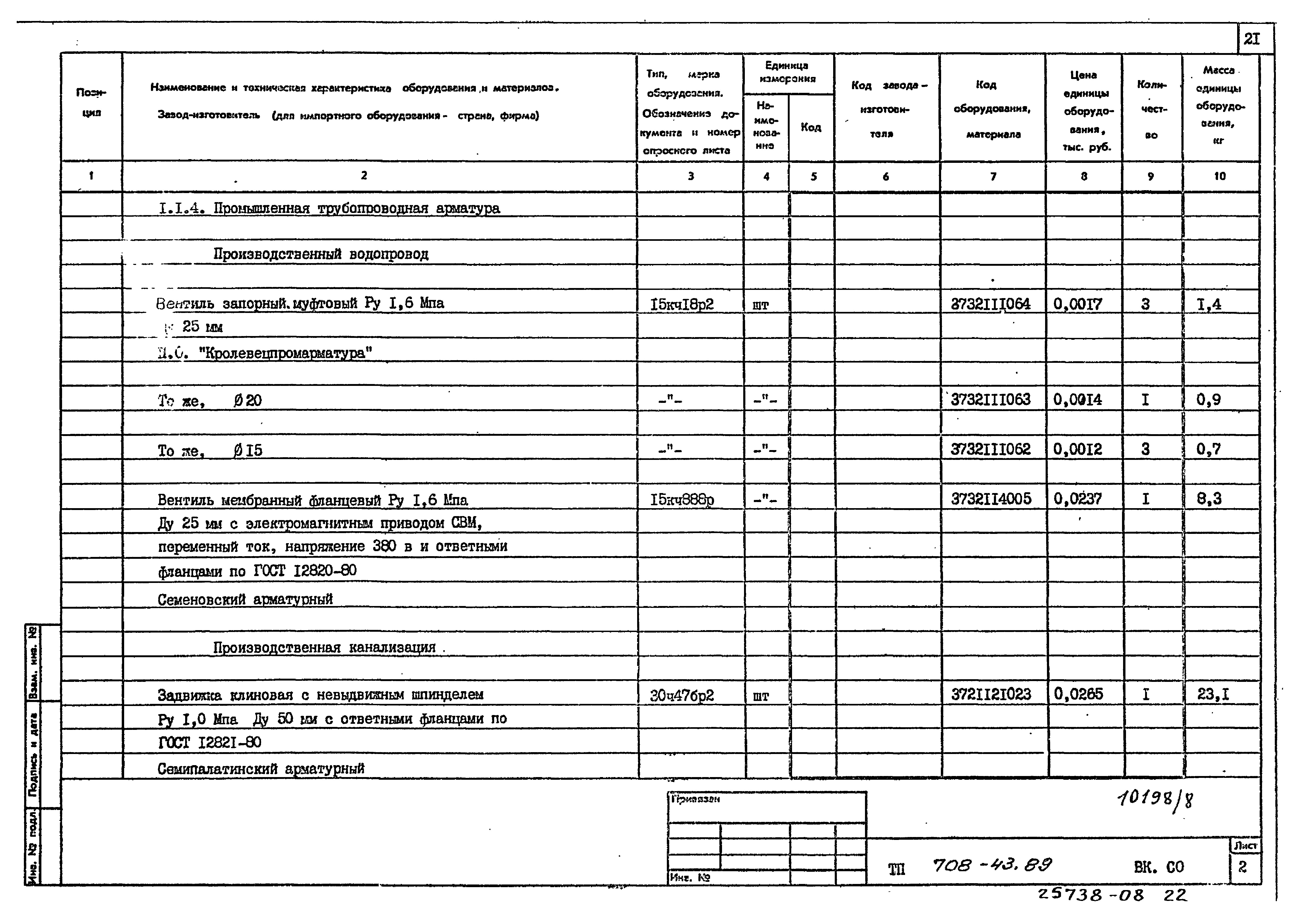 Типовой проект 708-43.89