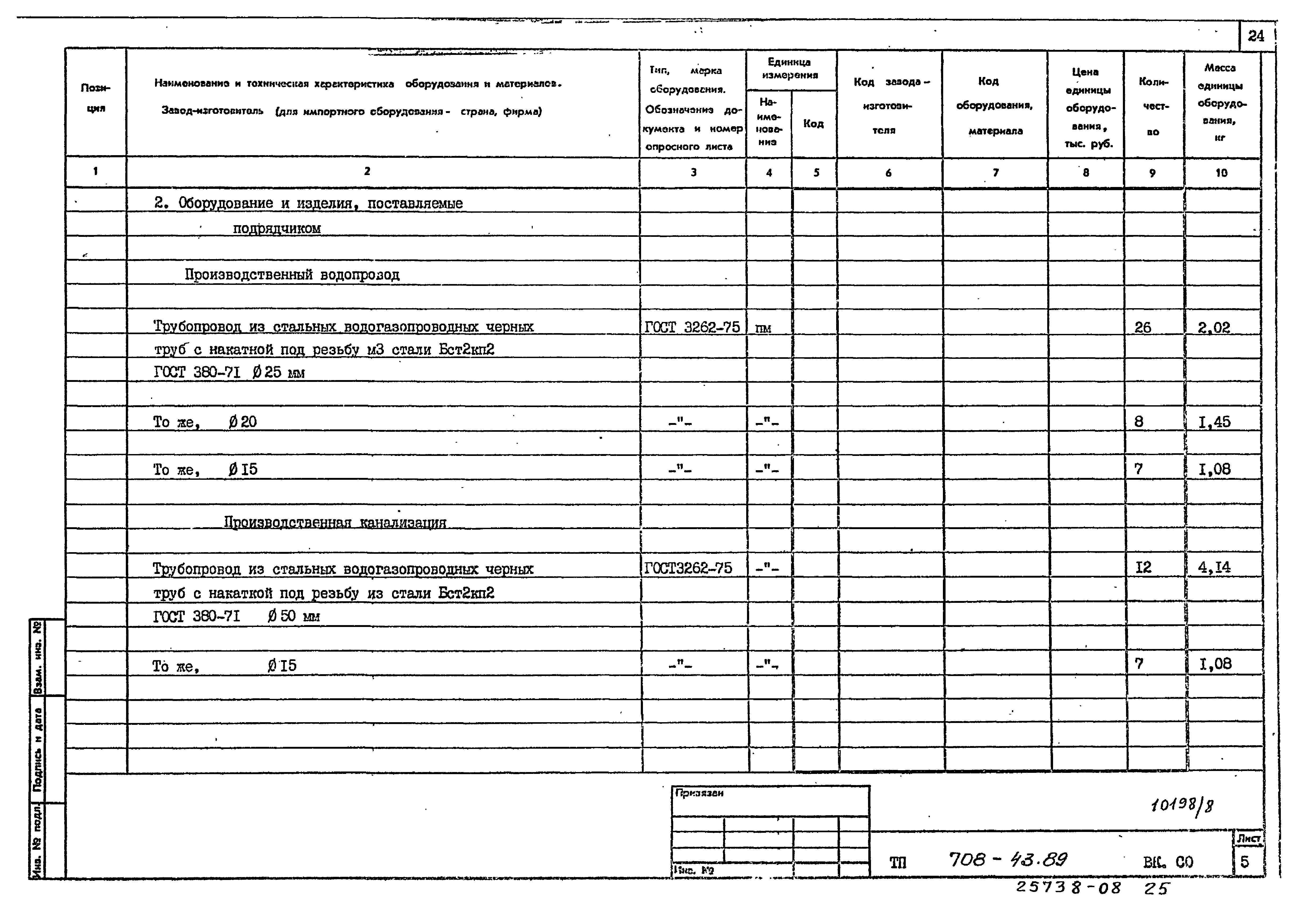 Типовой проект 708-43.89