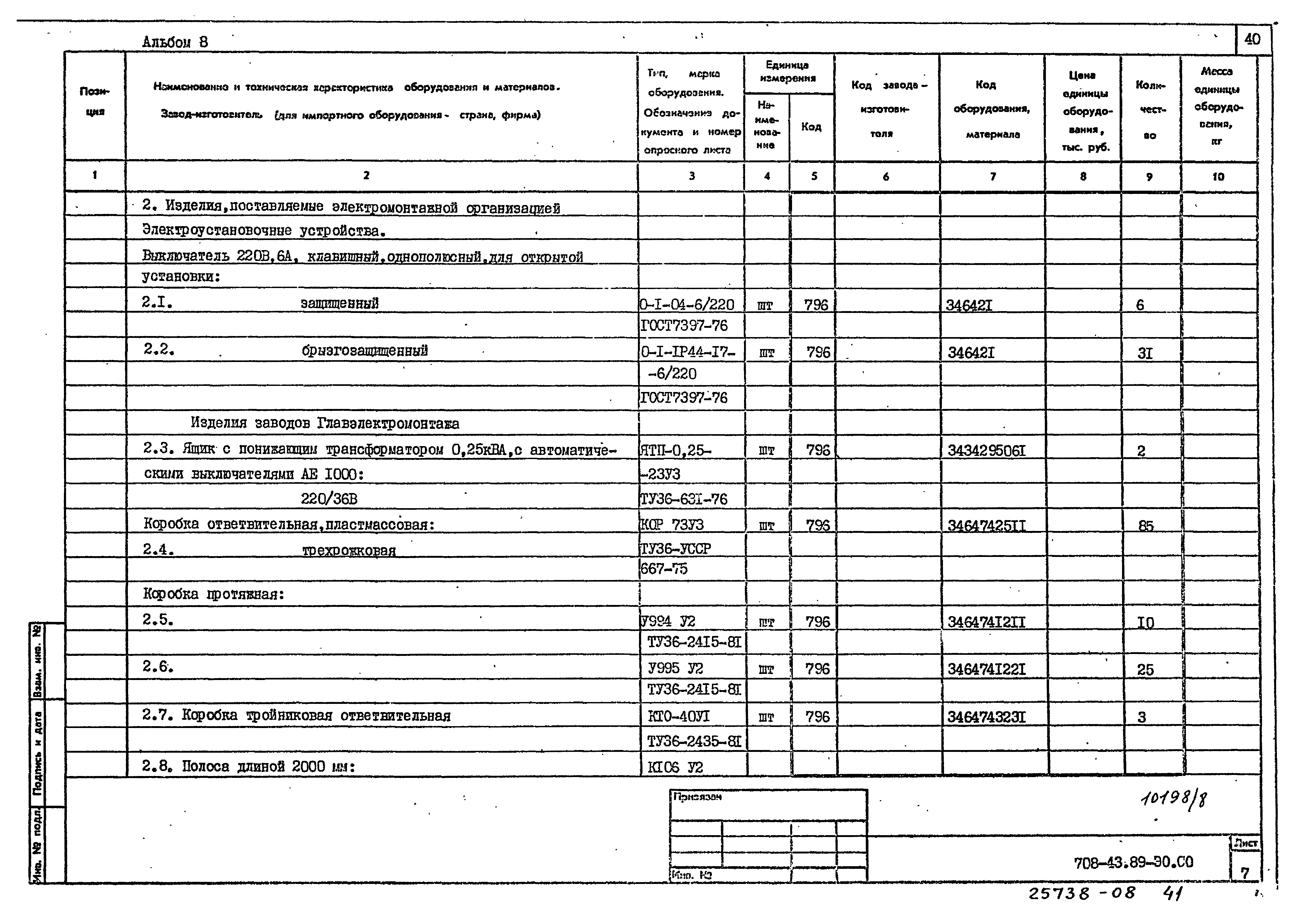 Типовой проект 708-43.89