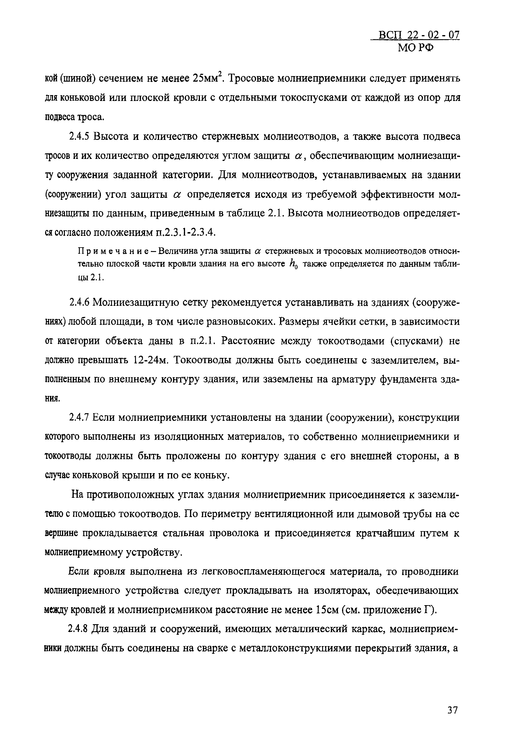 ВСП 22-02-07 МО РФ