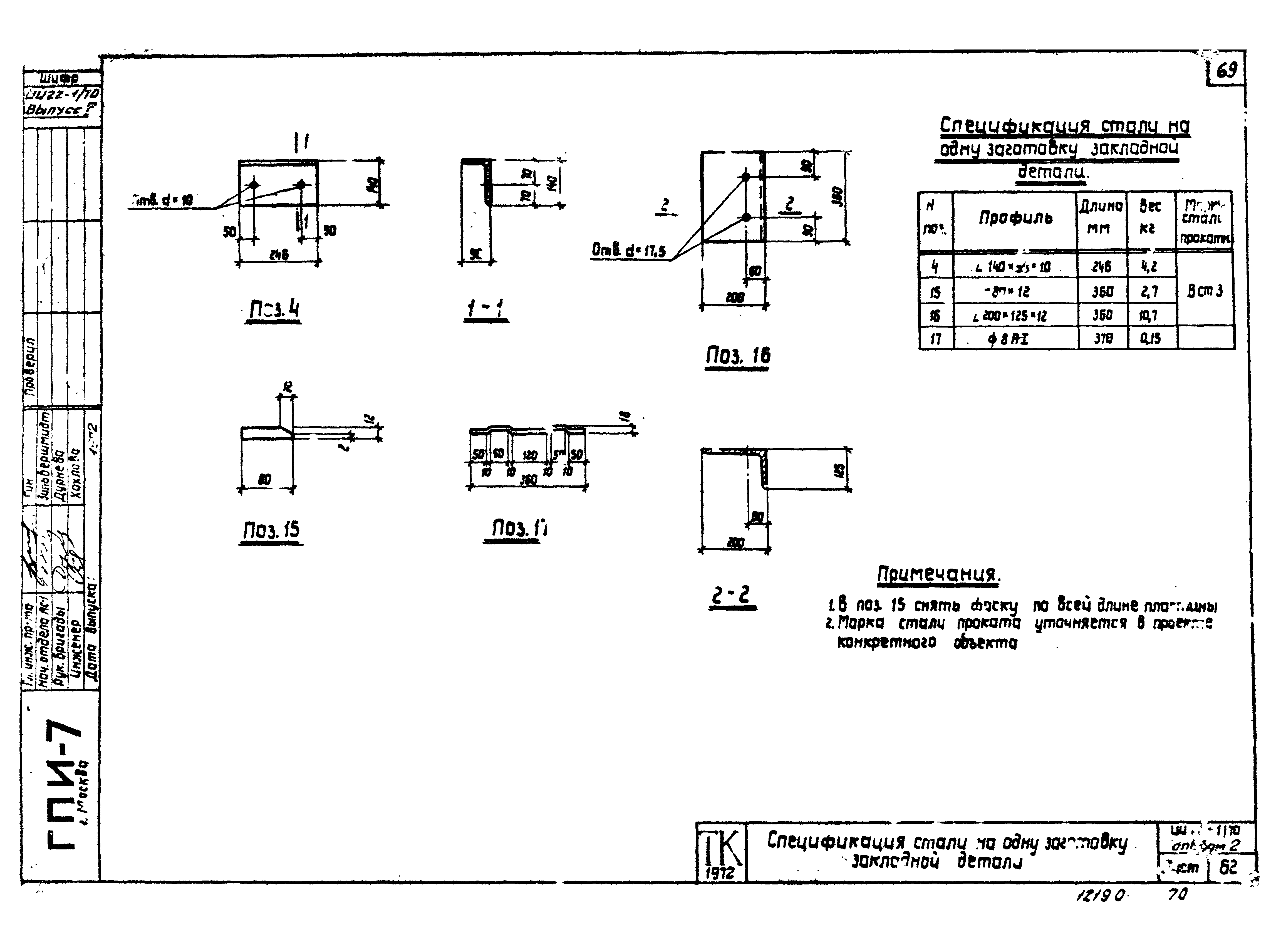 Серия ИИ22-1/70