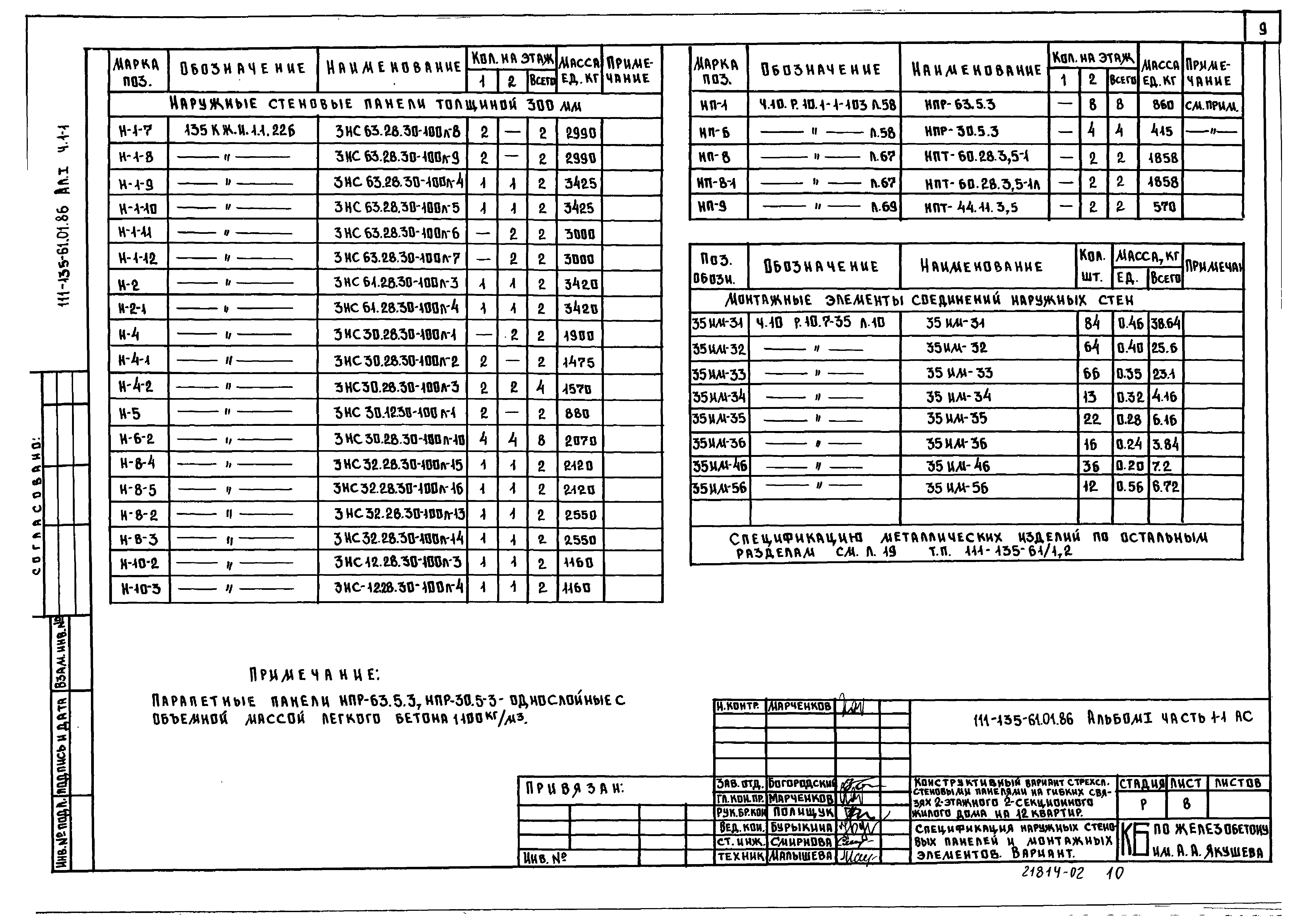 Типовой проект 111-135-61.01.86