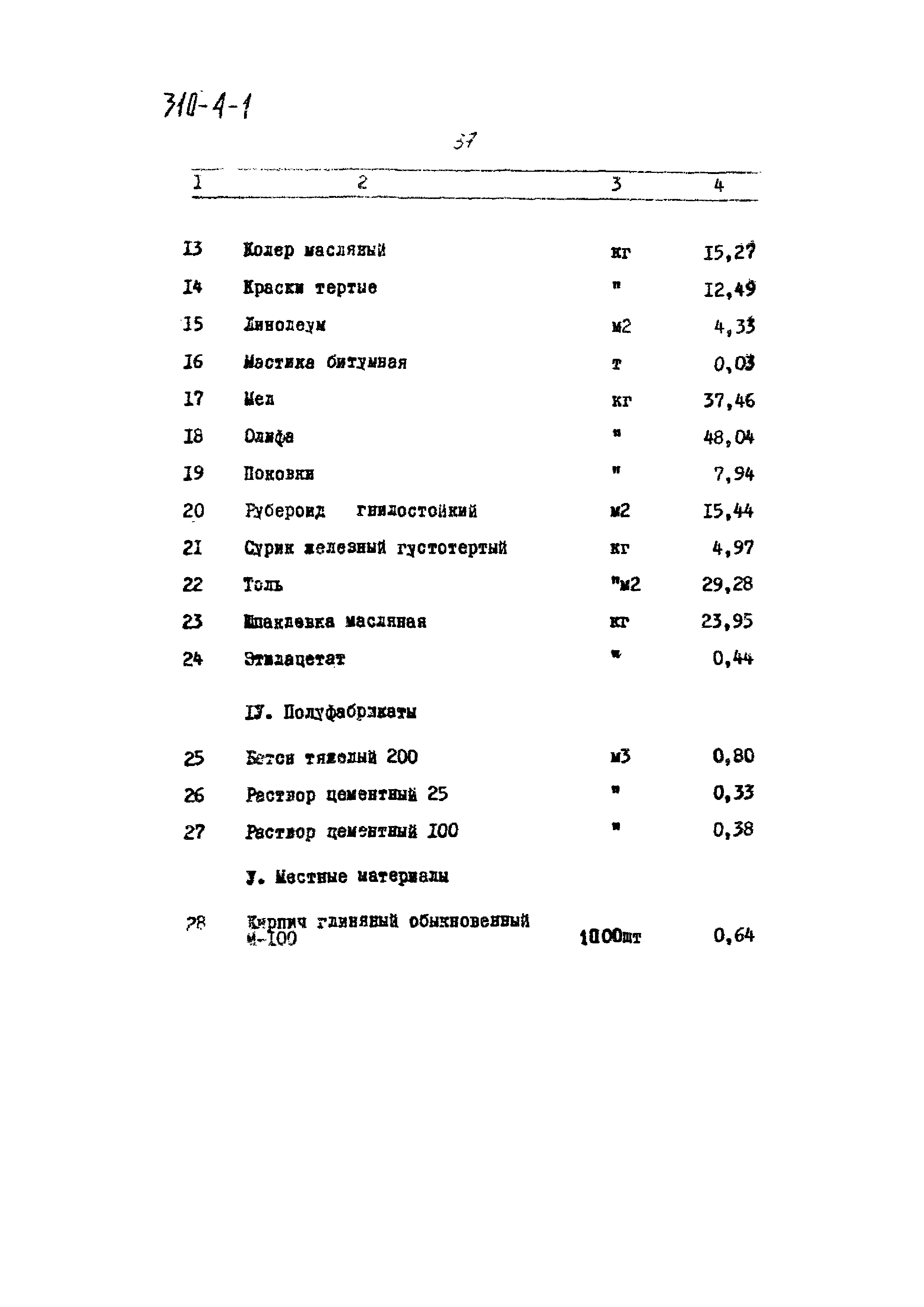 Типовой проект 310-4-1