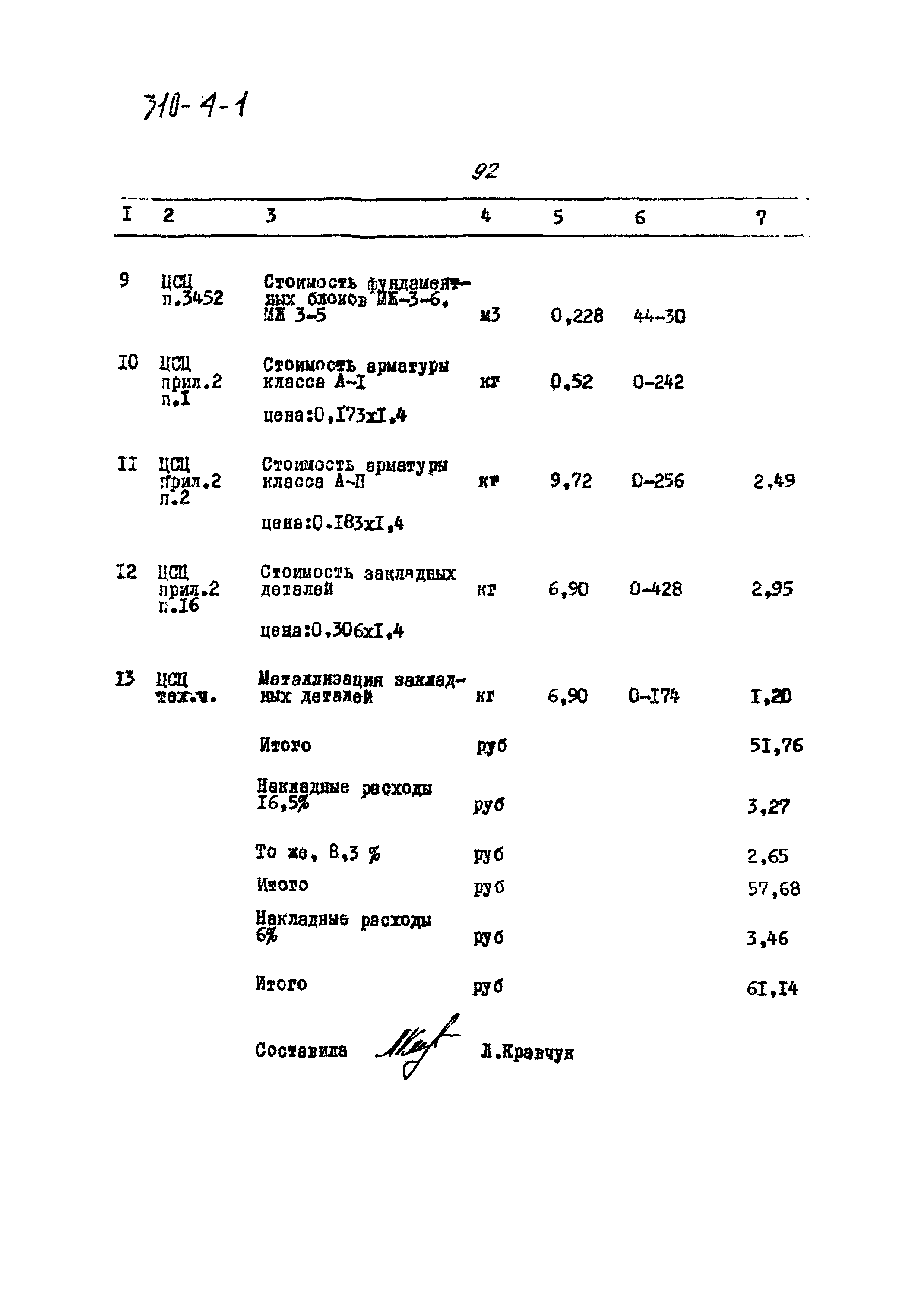 Типовой проект 310-4-1