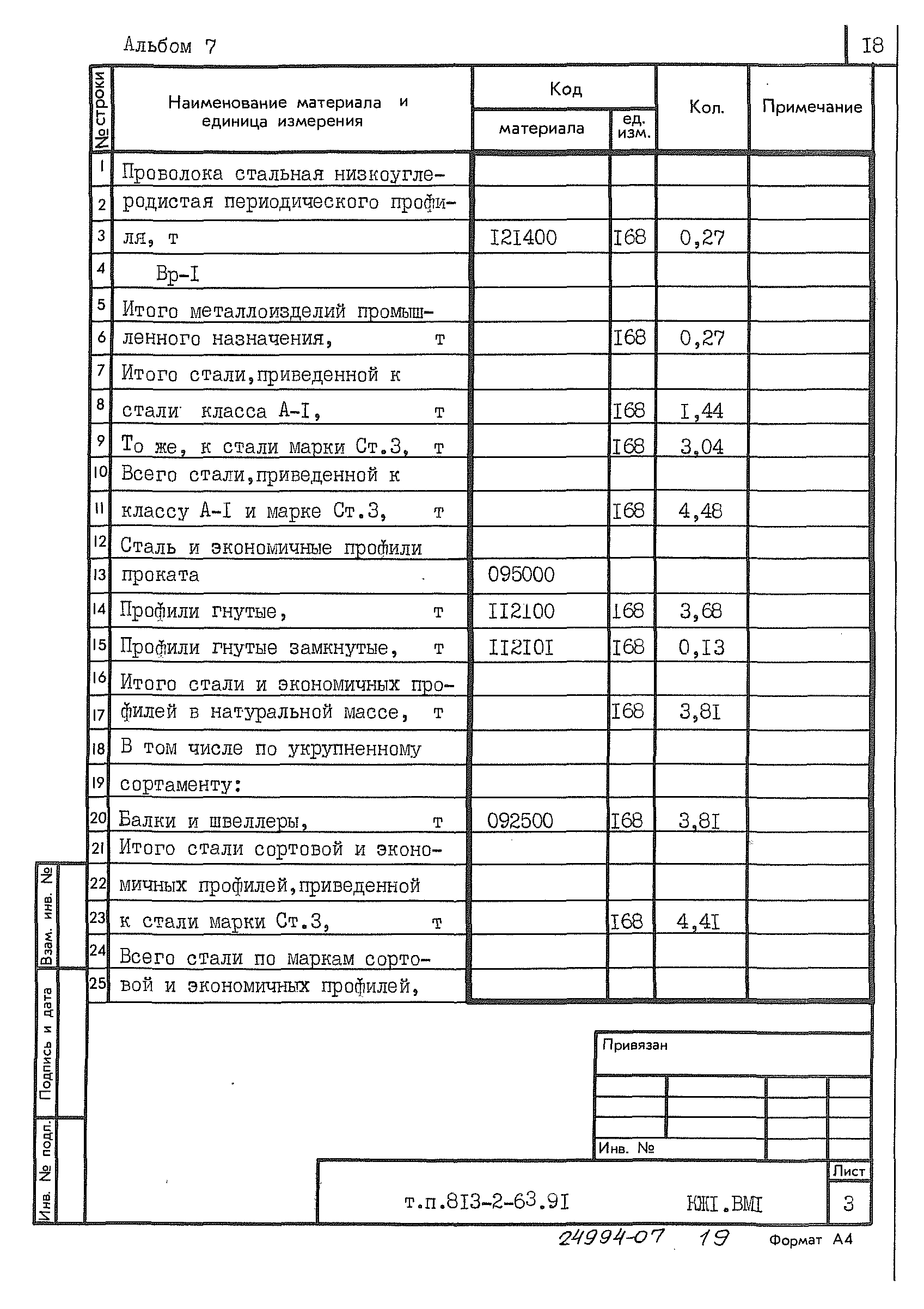 Типовой проект 813-2-63.91