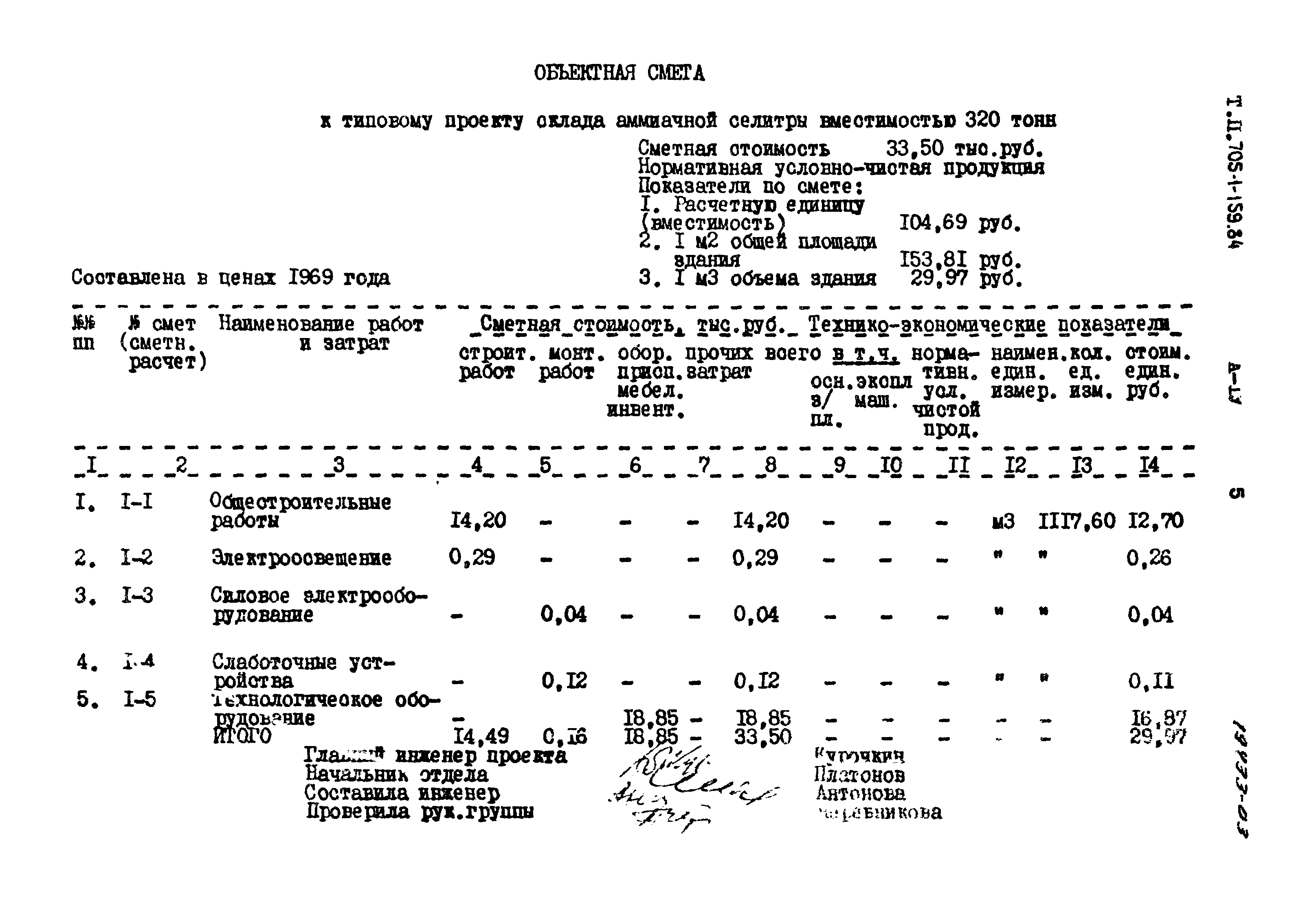 Типовой проект 705-1-159.84