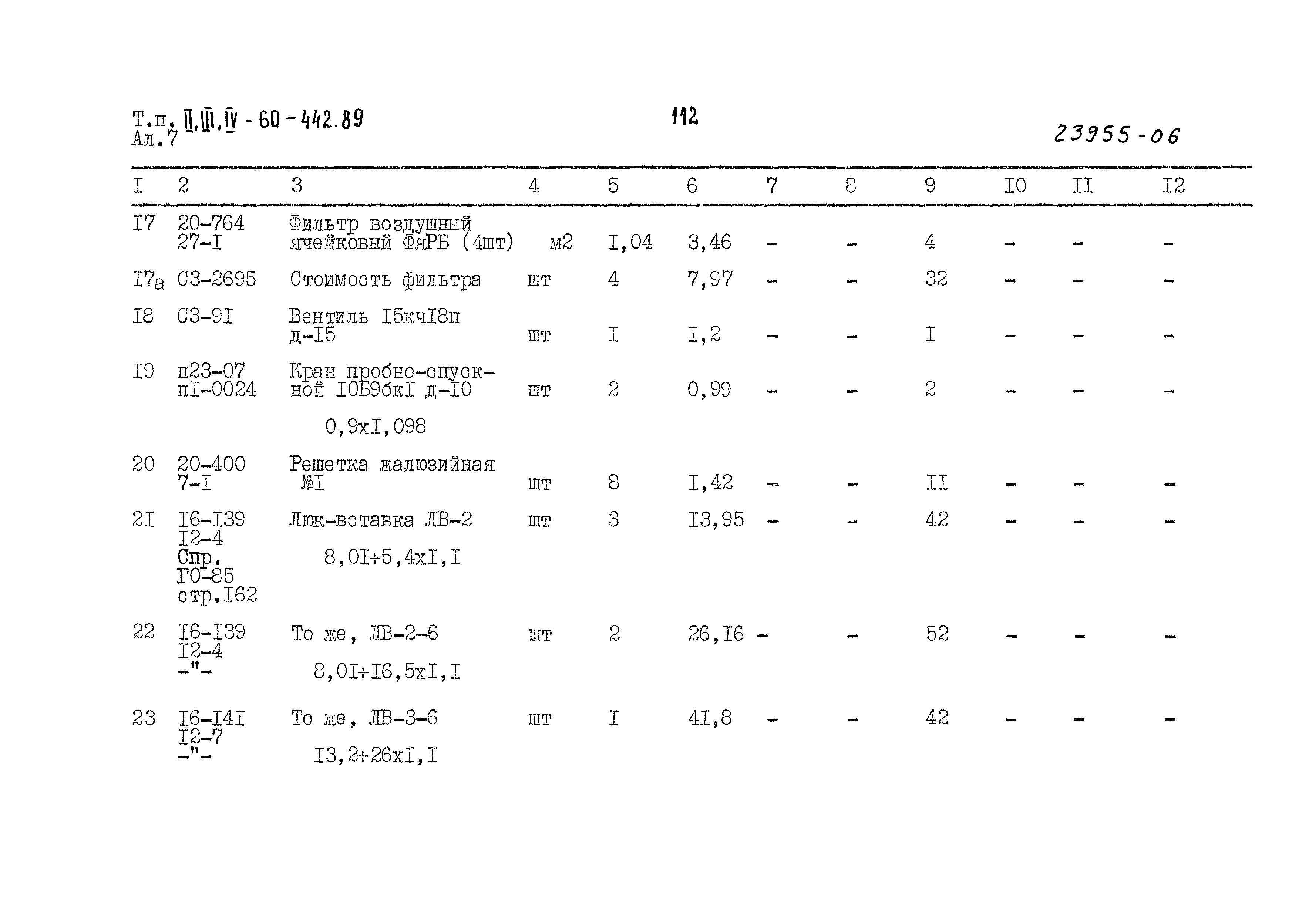 Типовой проект А-II,III,IV-60-442.89