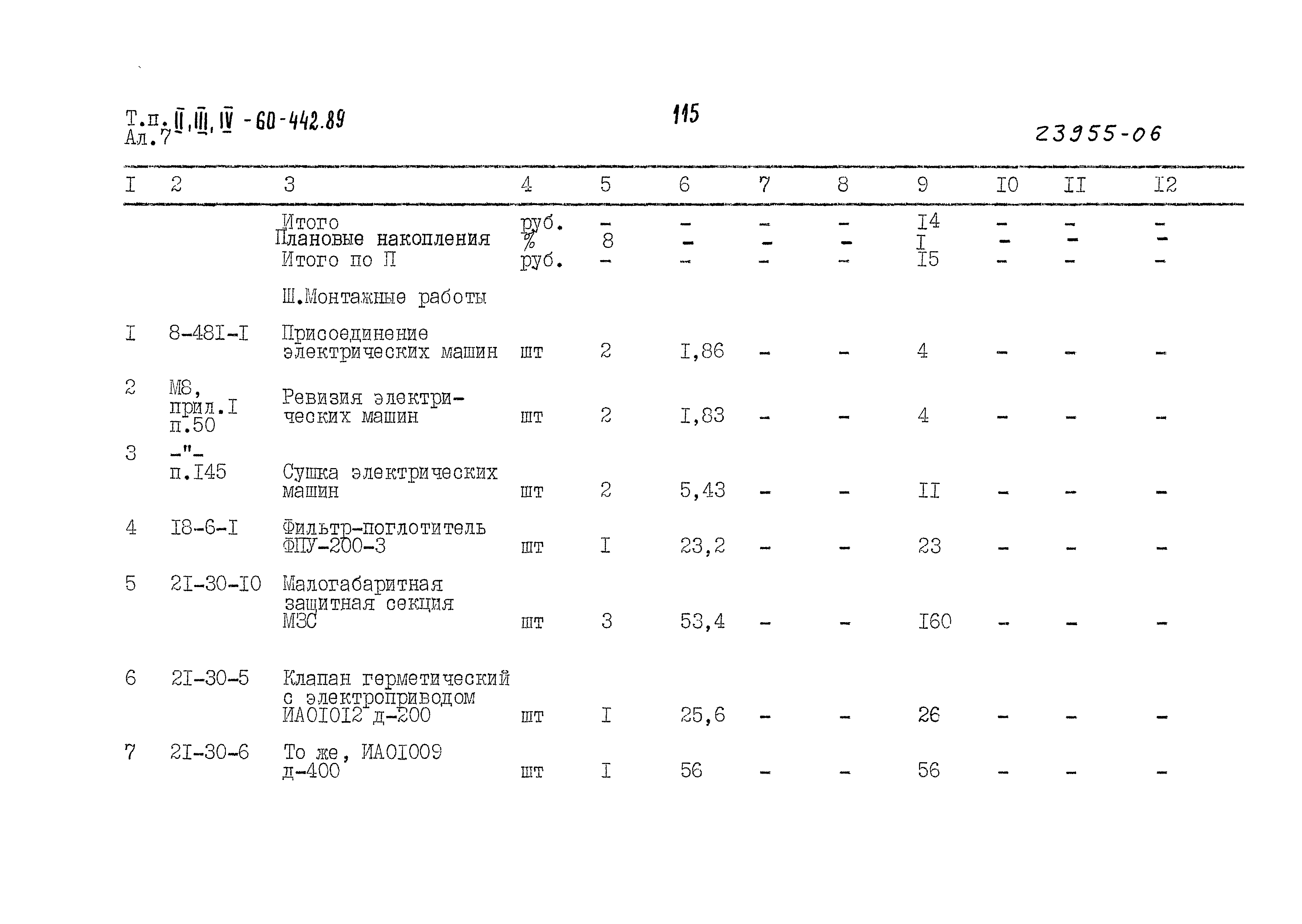 Типовой проект А-II,III,IV-60-442.89