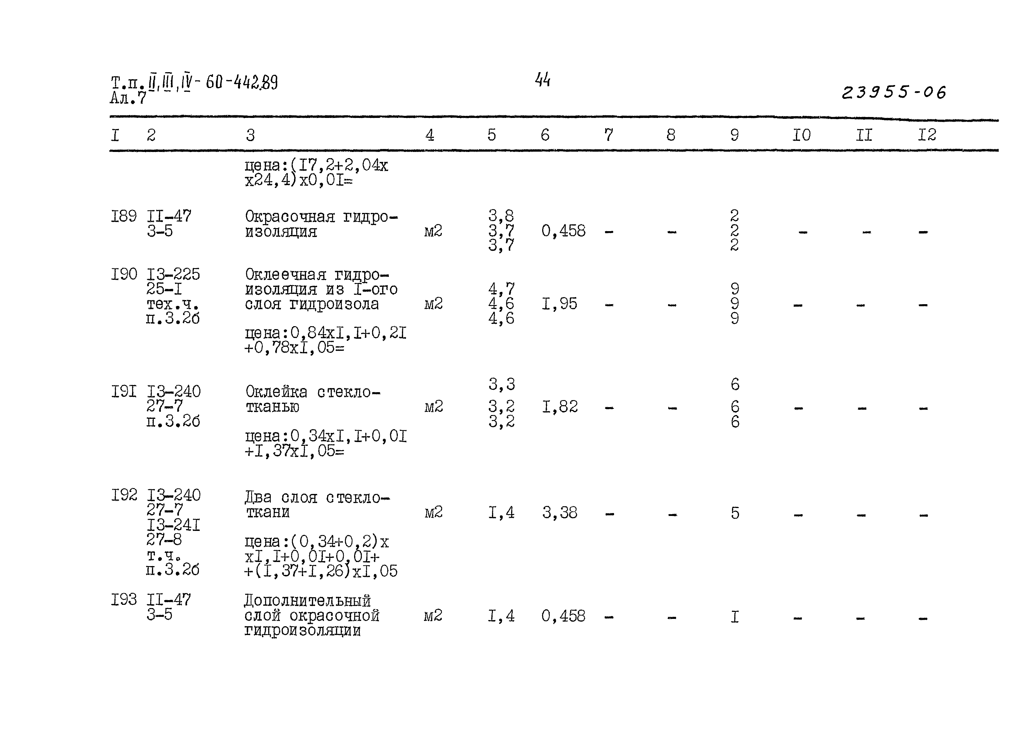 Типовой проект А-II,III,IV-60-442.89