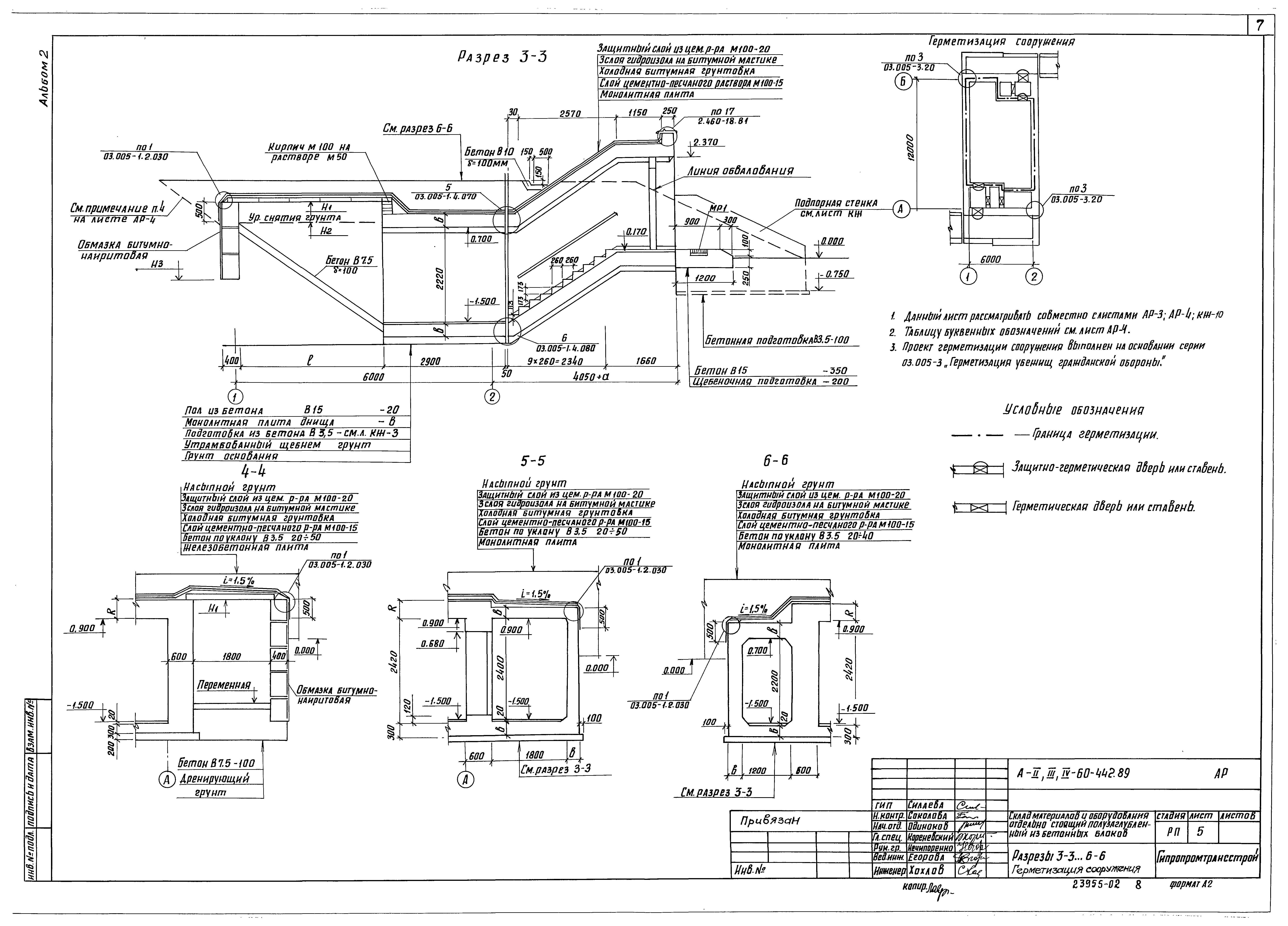 Типовой проект А-II,III,IV-60-442.89