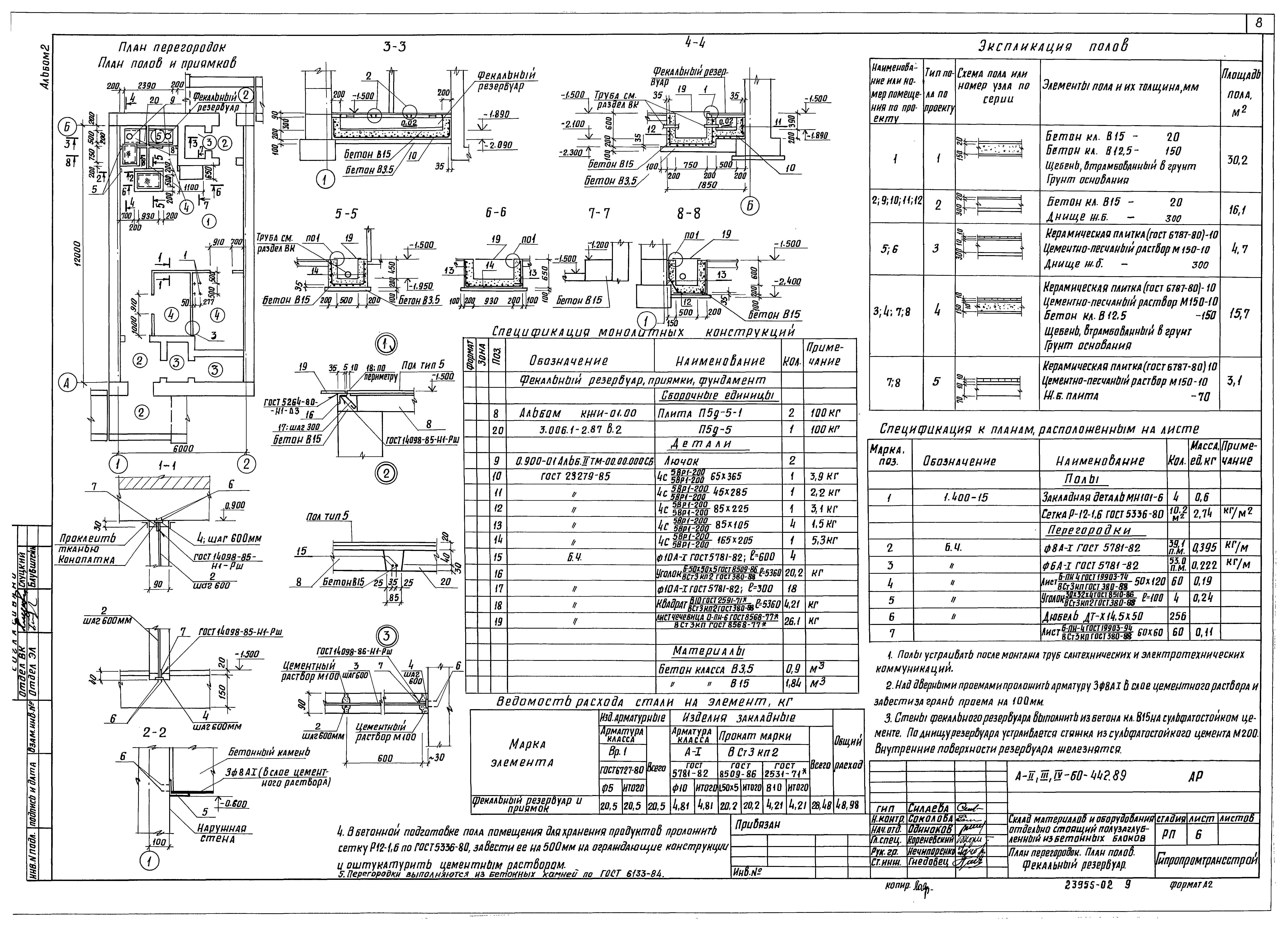 Типовой проект А-II,III,IV-60-442.89