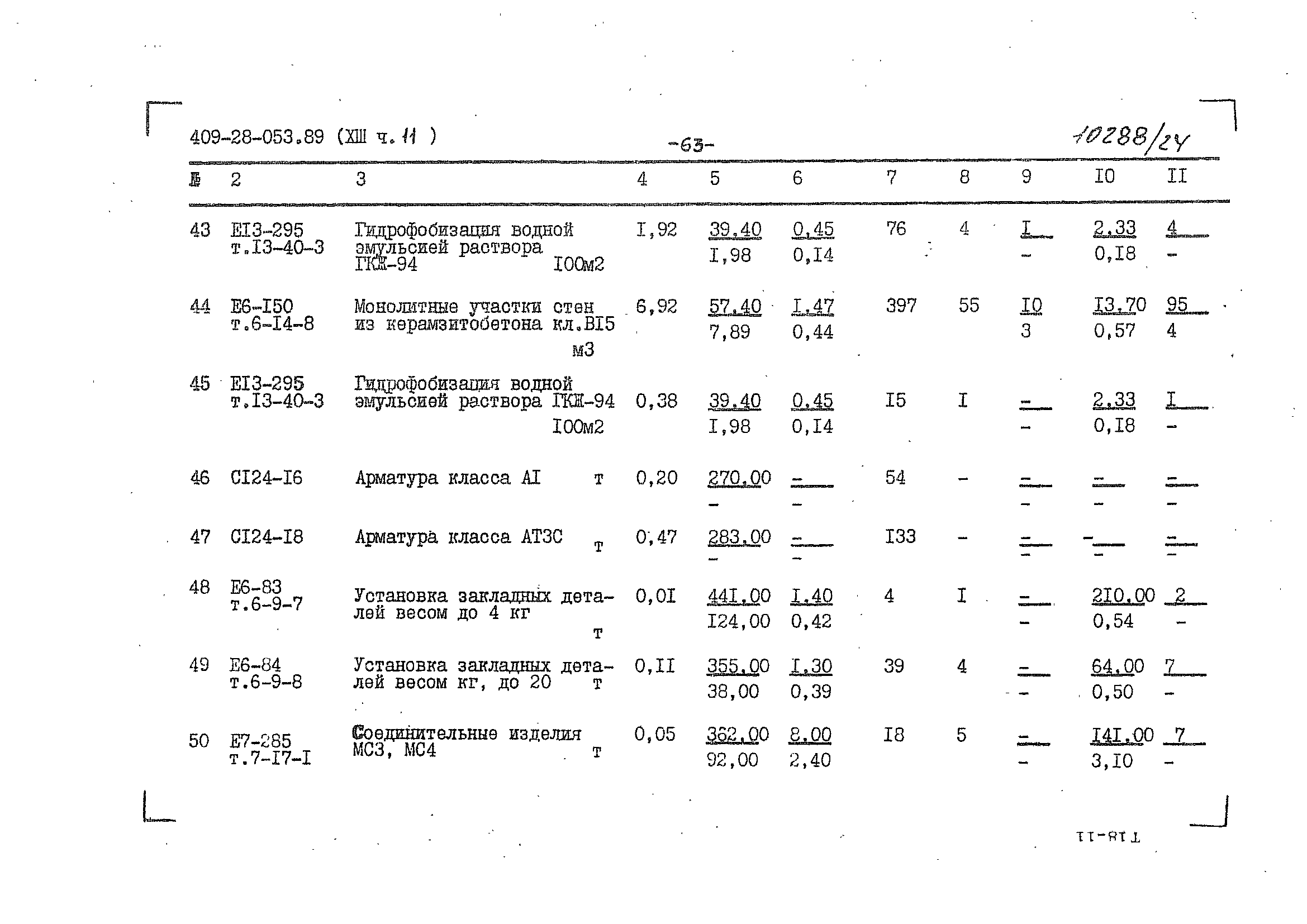 Типовые проектные решения 409-28-053.89