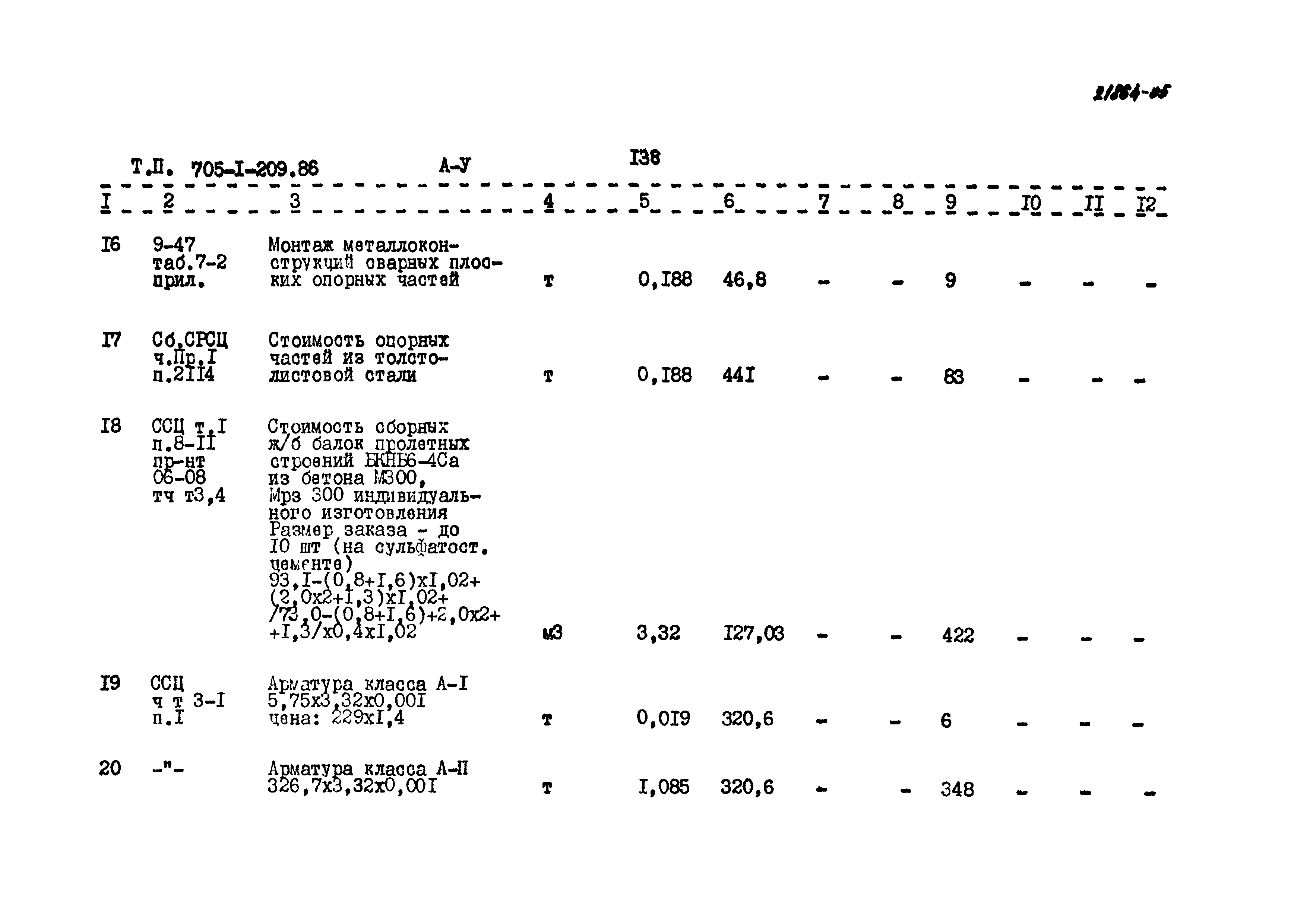 Типовой проект 705-1-209.86