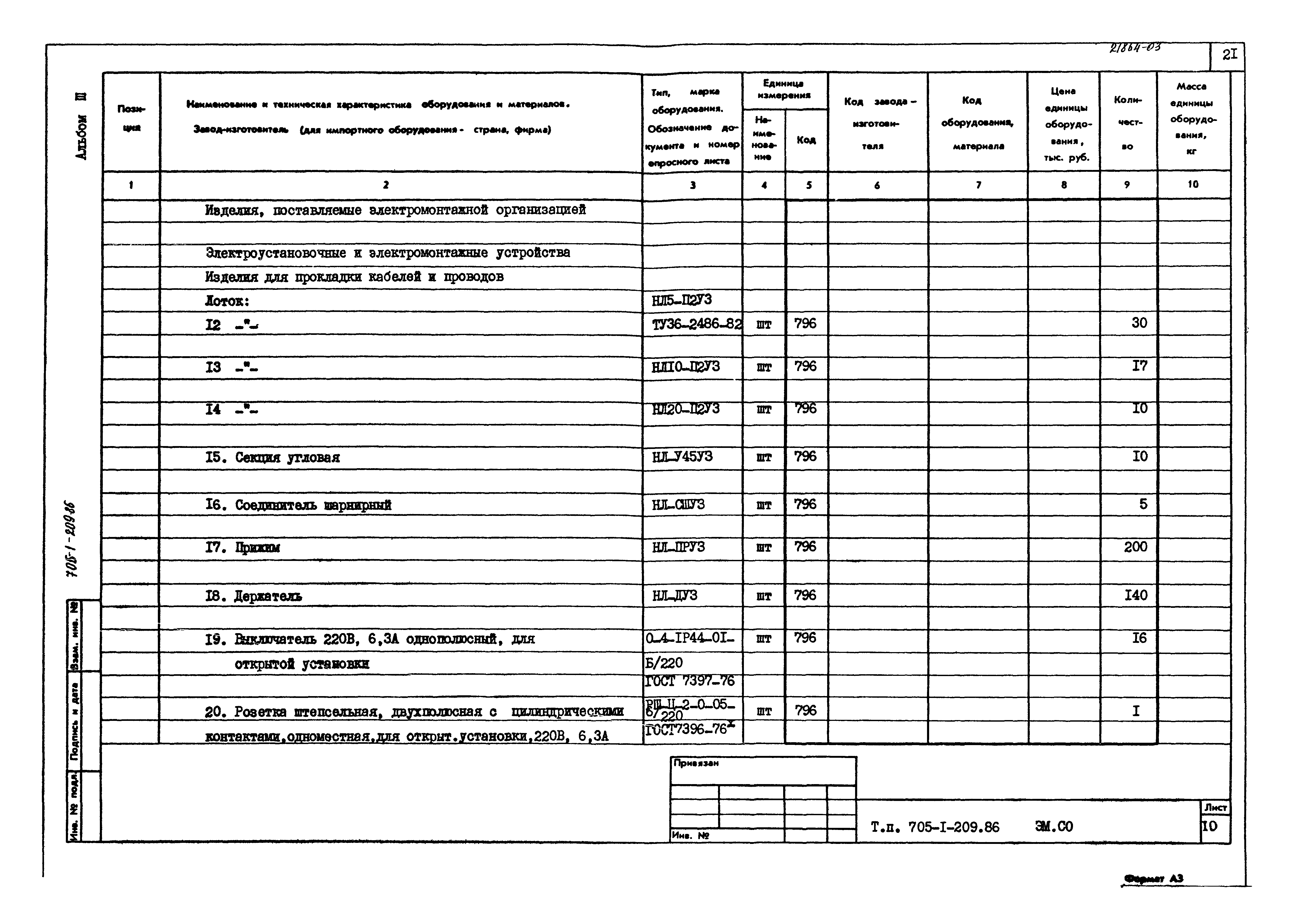 Типовой проект 705-1-209.86