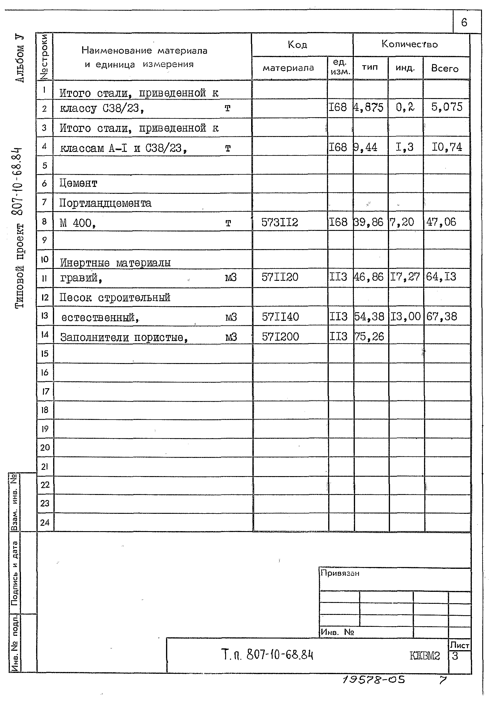 Типовой проект 807-10-68.84