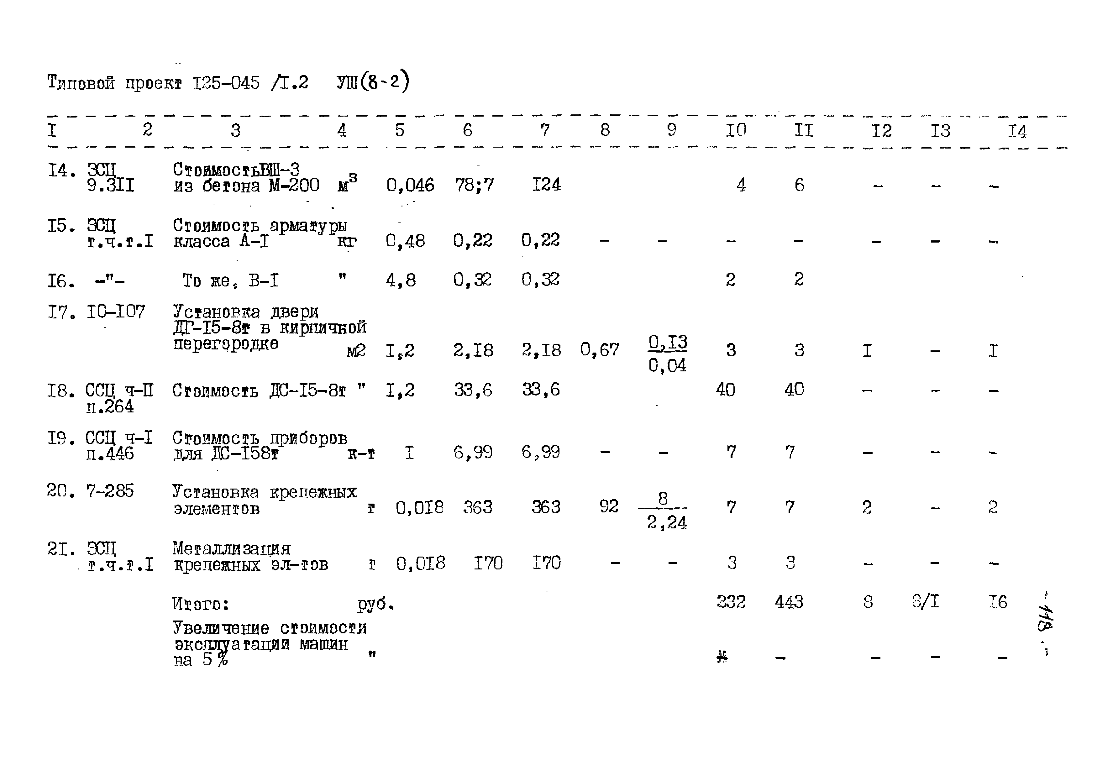 Типовой проект 125-045/1.2