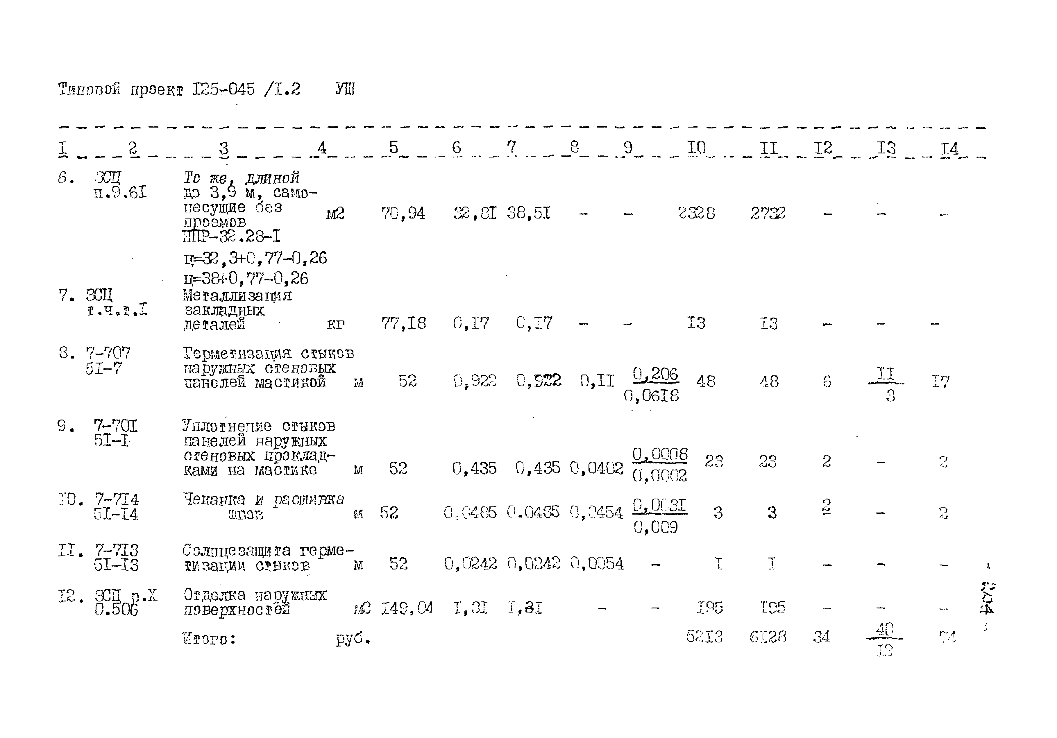 Типовой проект 125-045/1.2