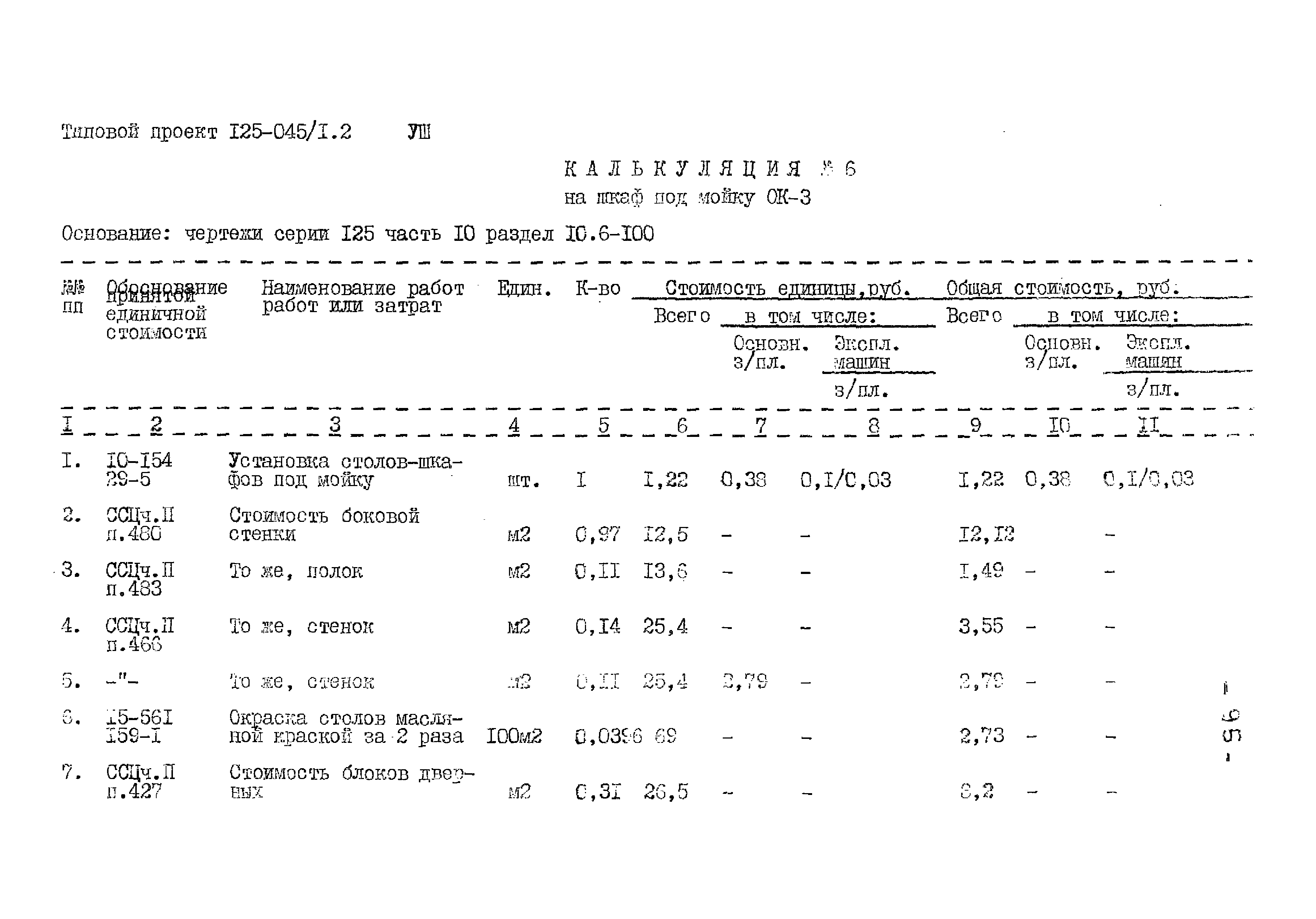 Типовой проект 125-045/1.2