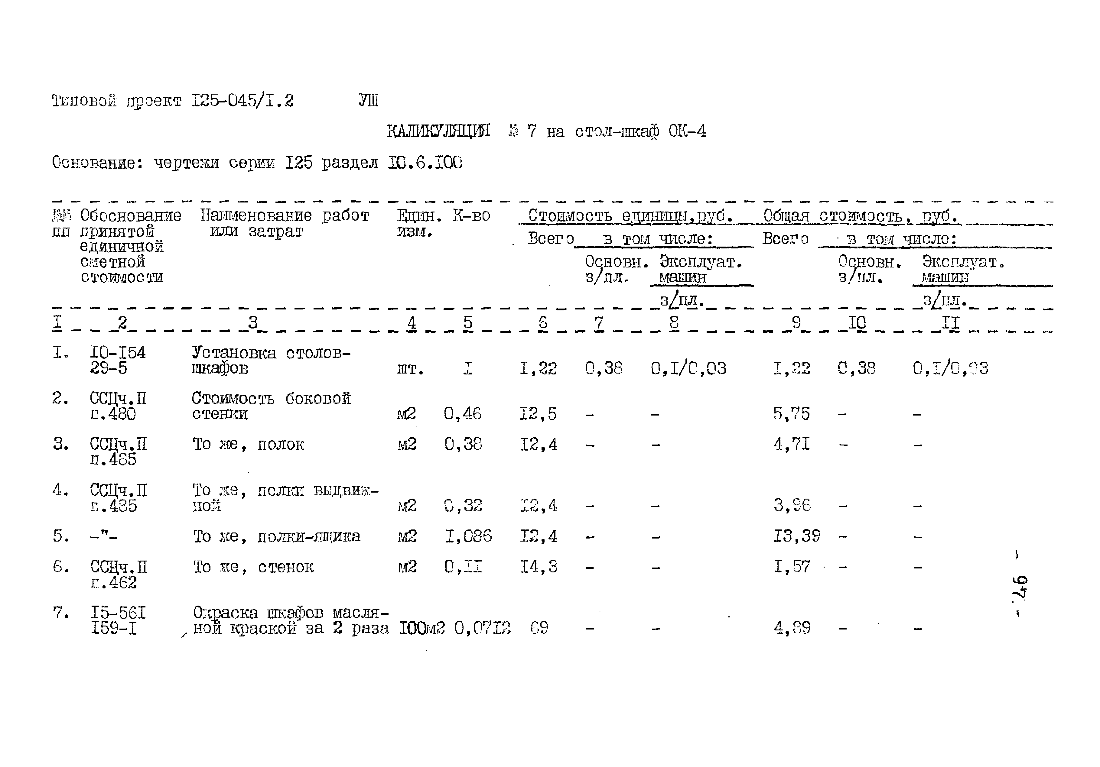 Типовой проект 125-045/1.2