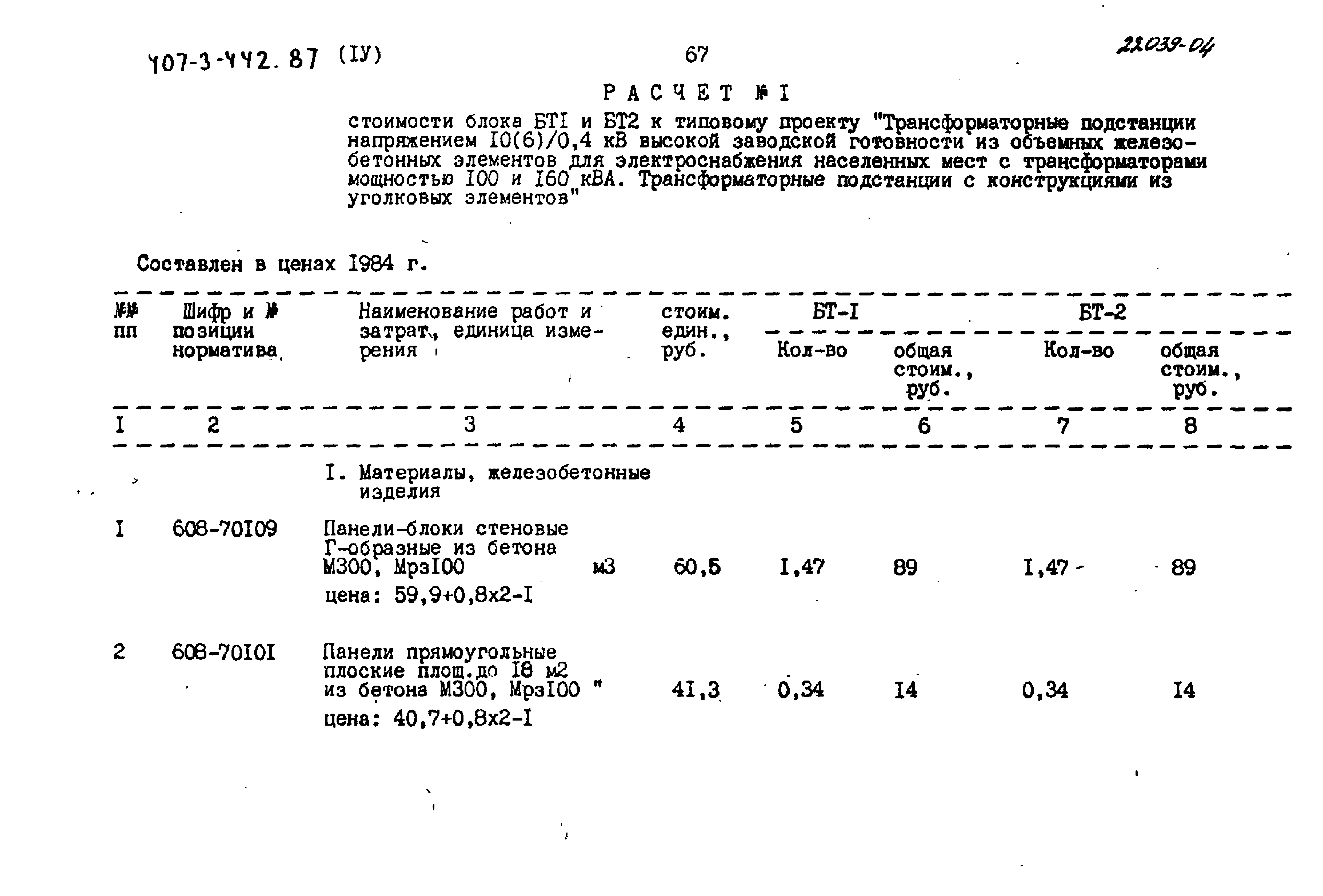 Типовой проект 407-3-442.87