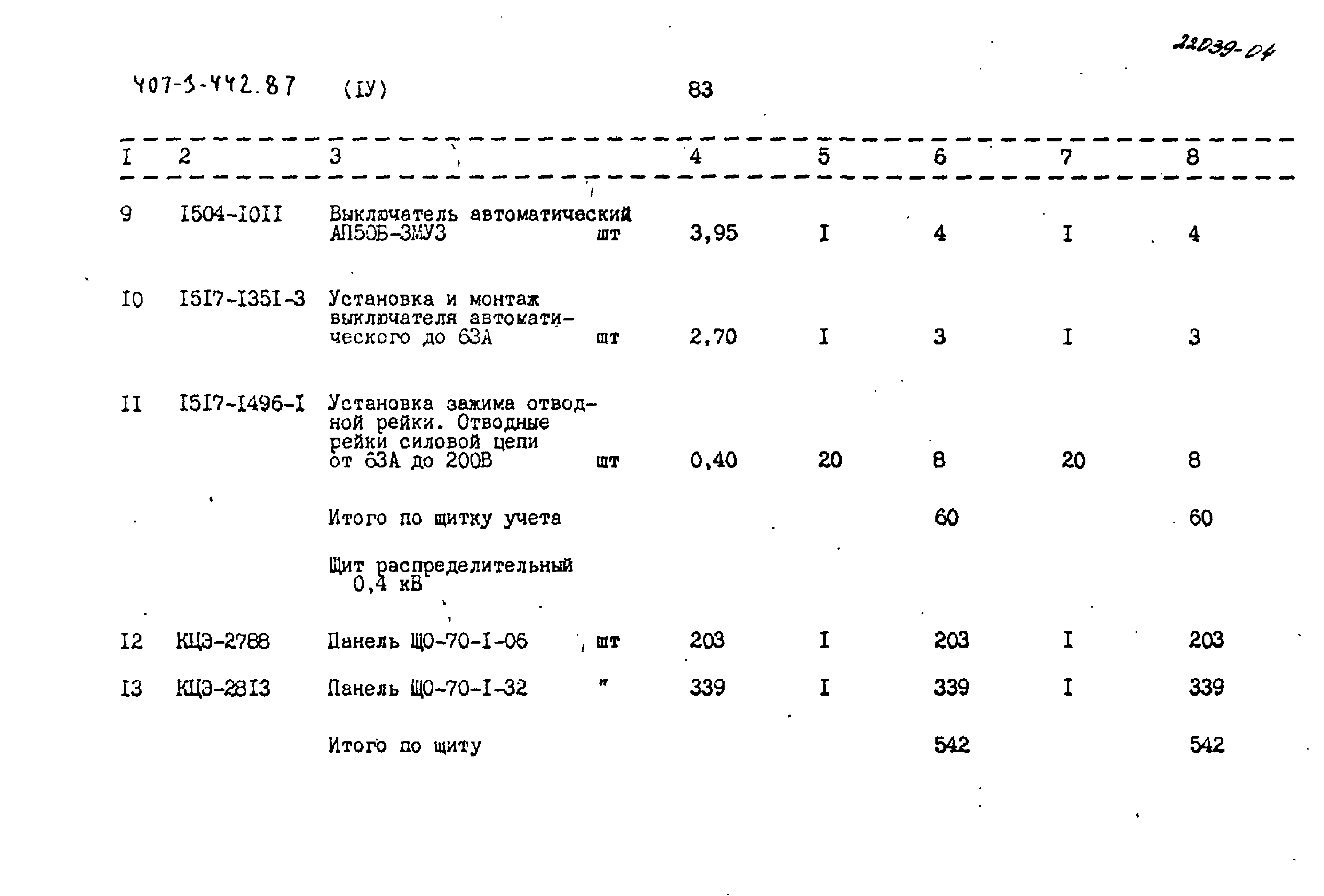 Типовой проект 407-3-442.87