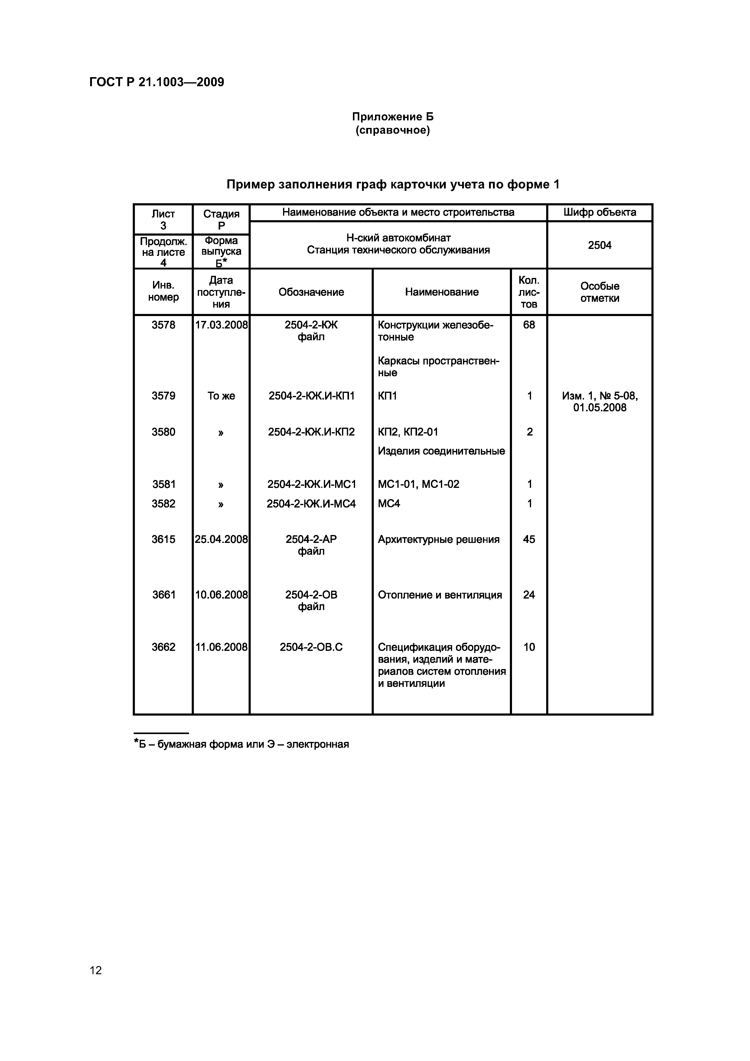 ГОСТ Р 21.1003-2009