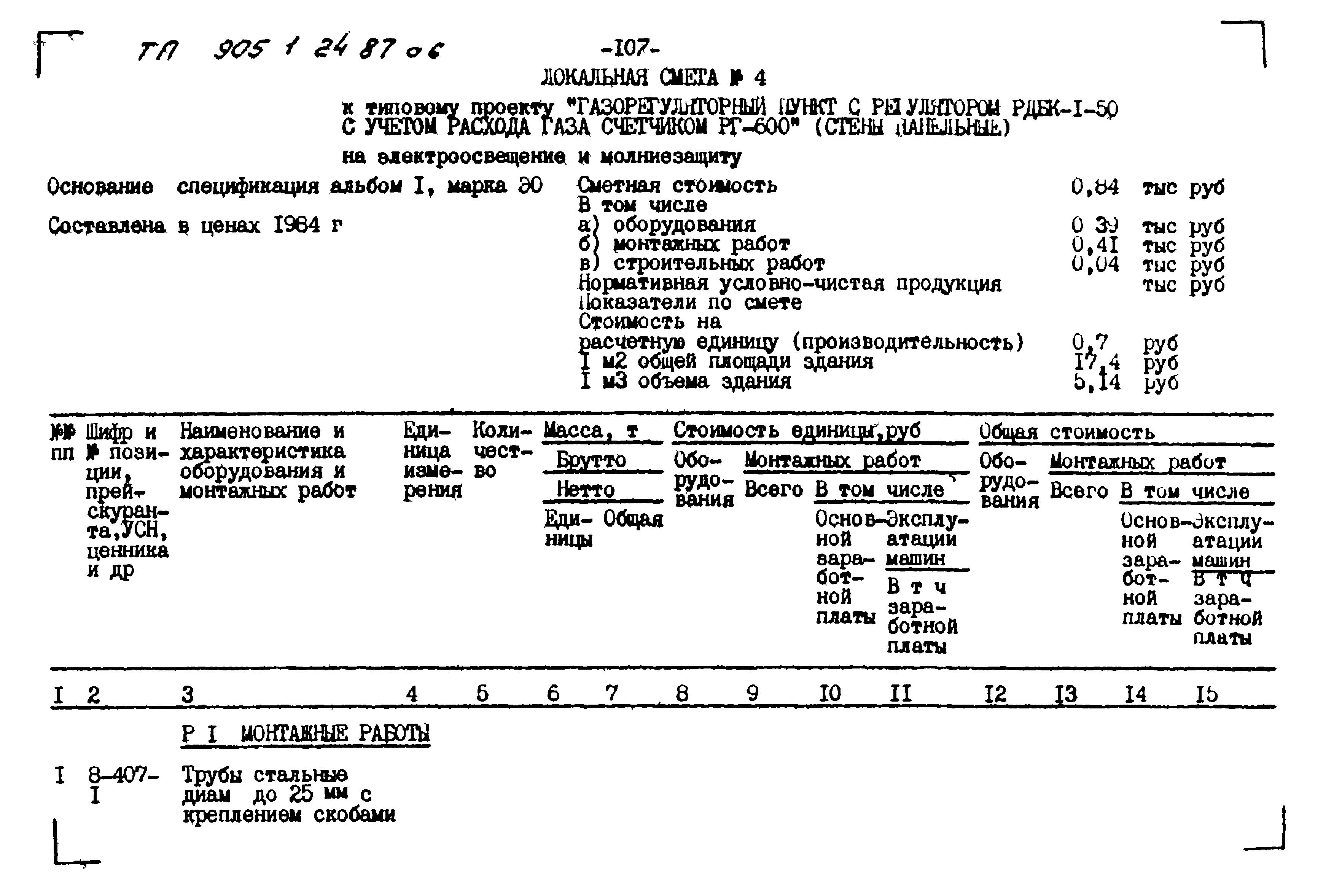 Типовой проект 905-1-24.87