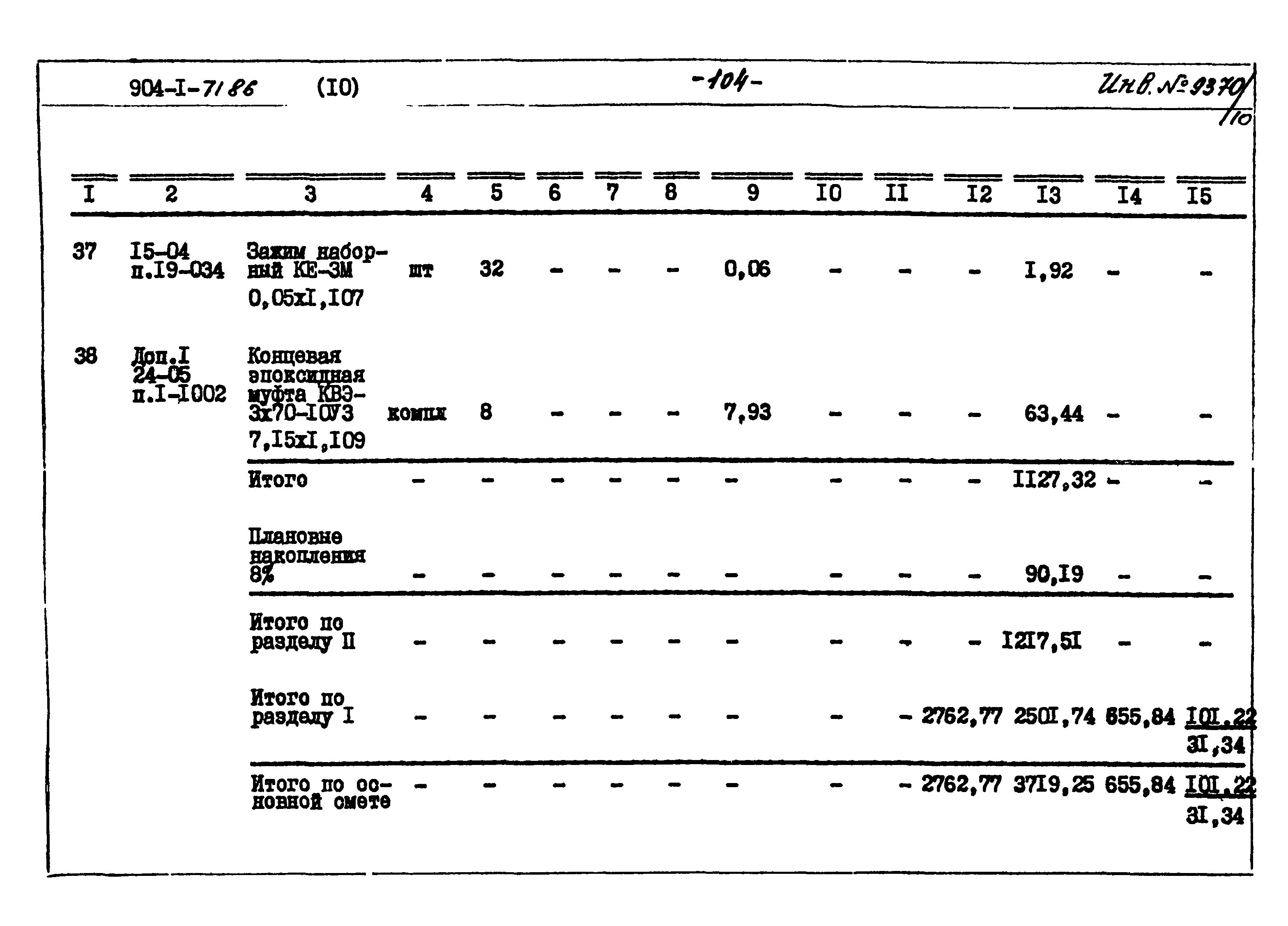 Типовой проект 904-1-71.86