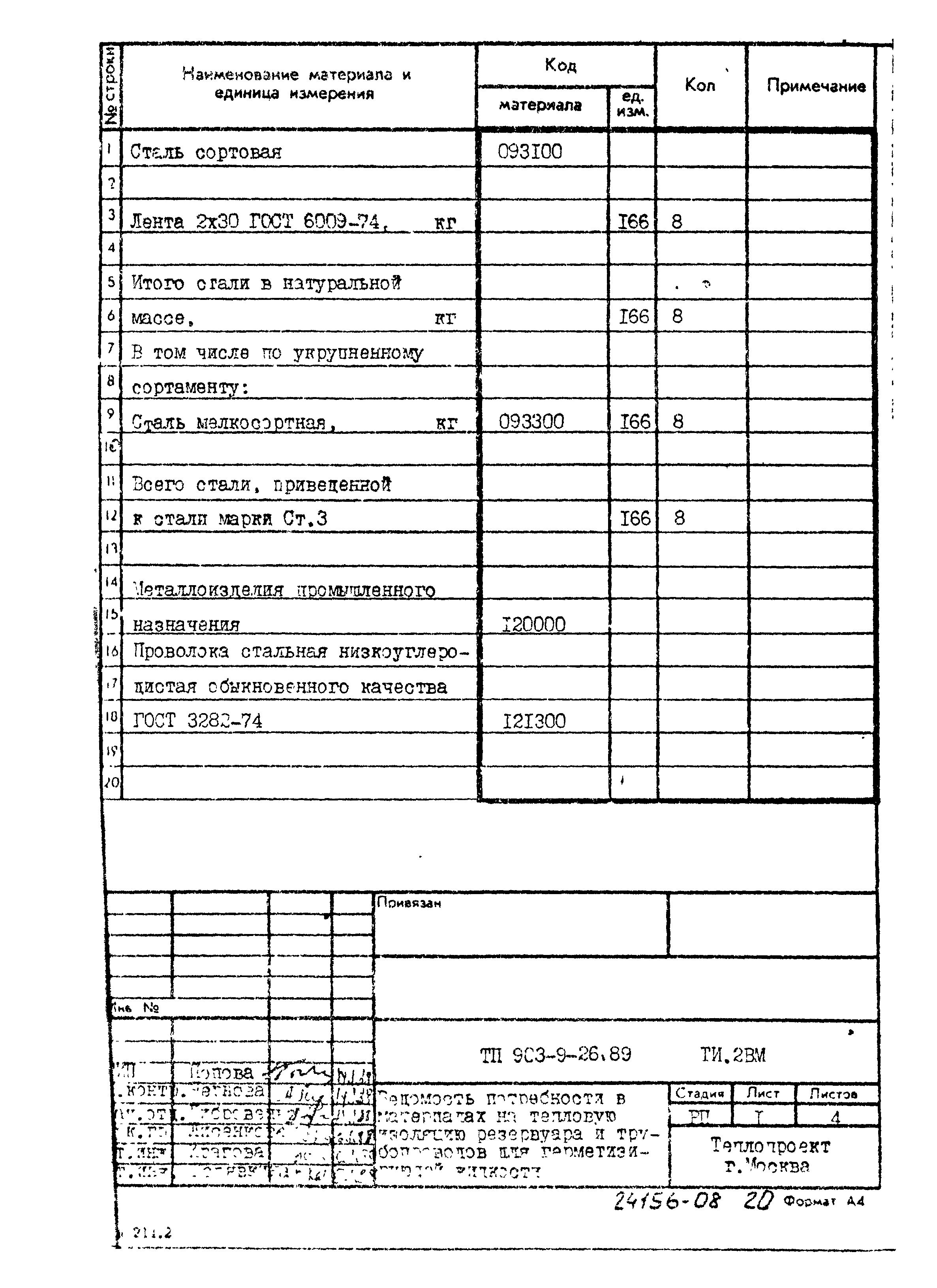 Типовой проект 903-9-26.89