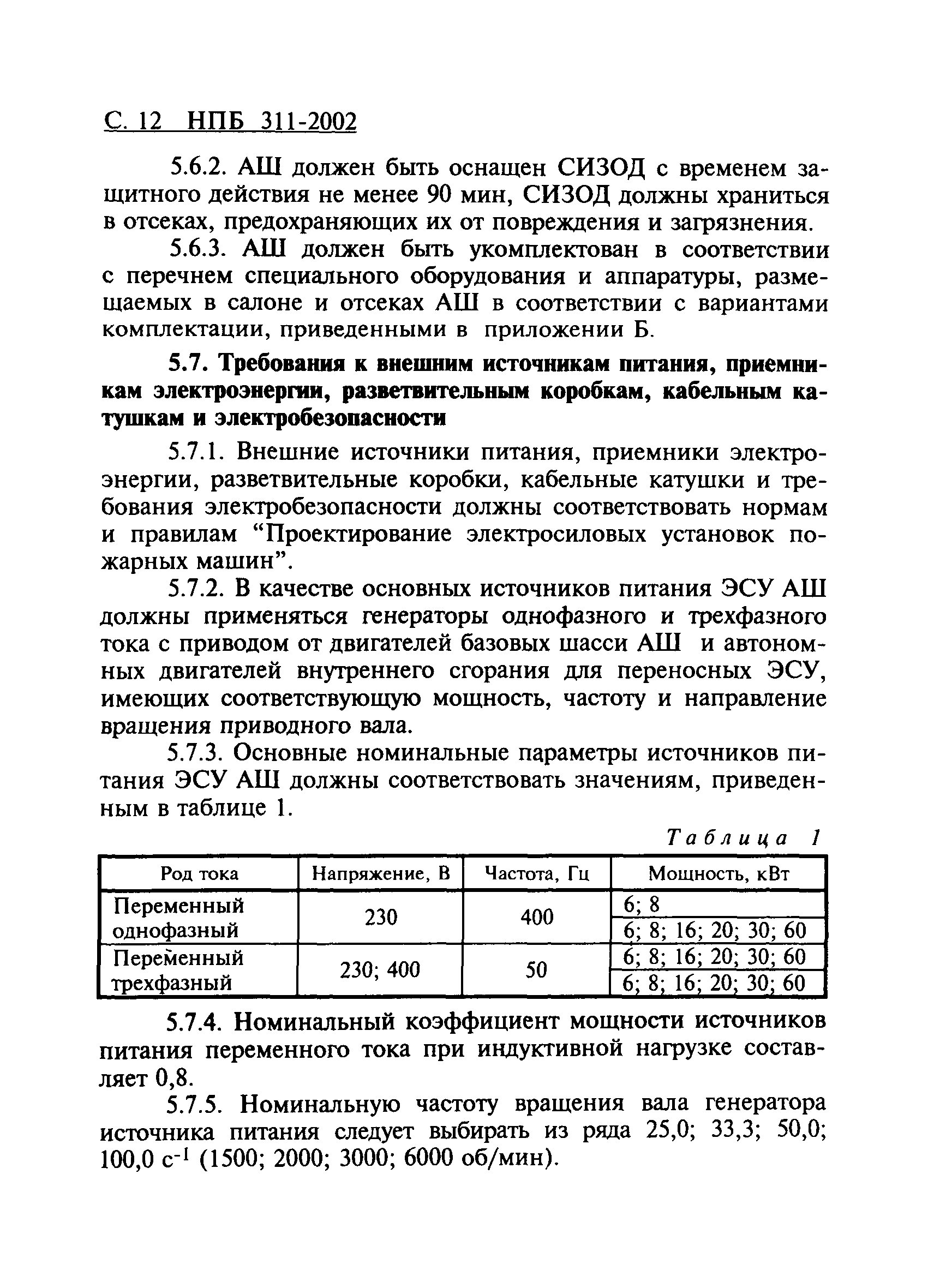 НПБ 311-2002