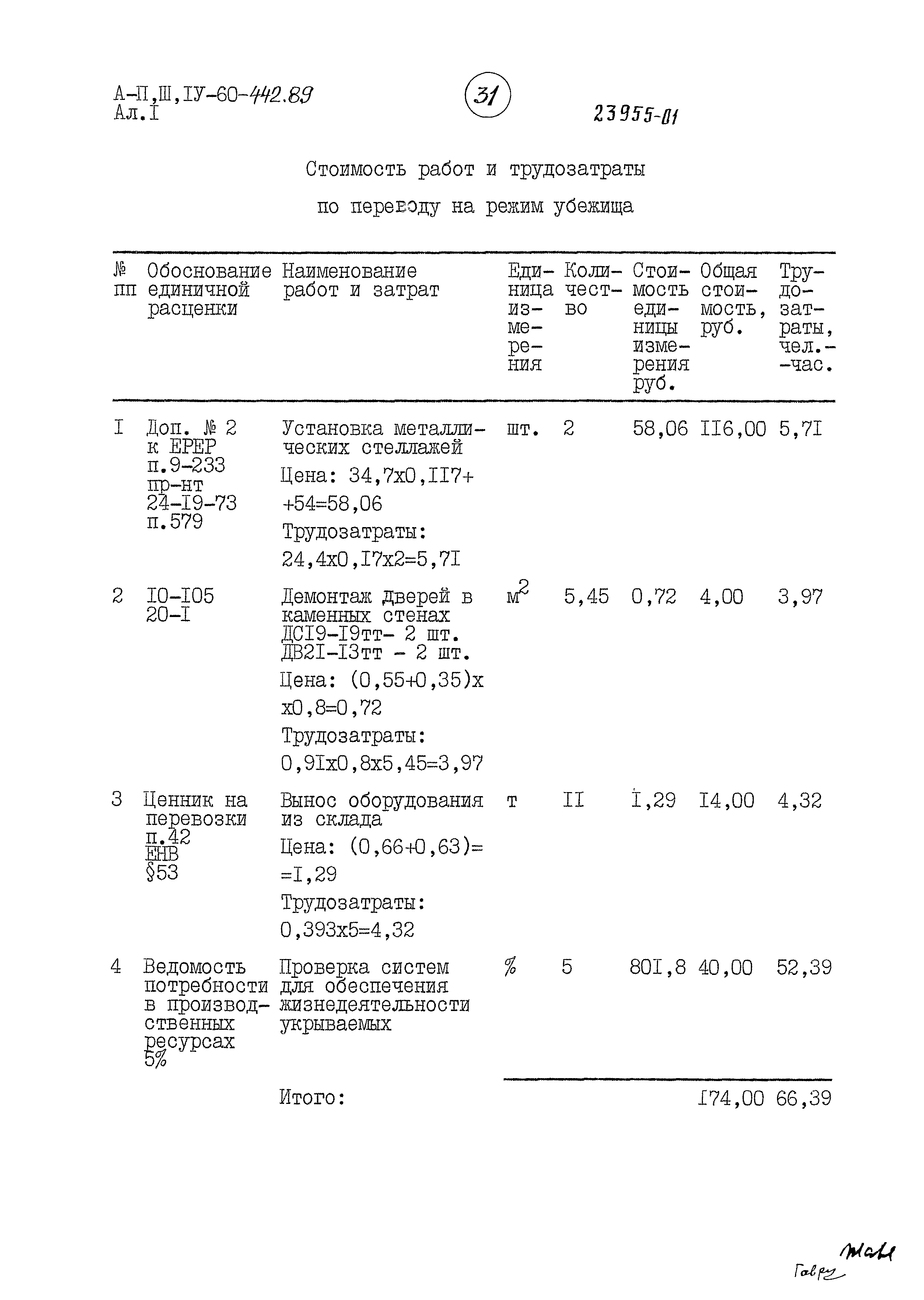 Типовой проект А-II,III,IV-60-442.89