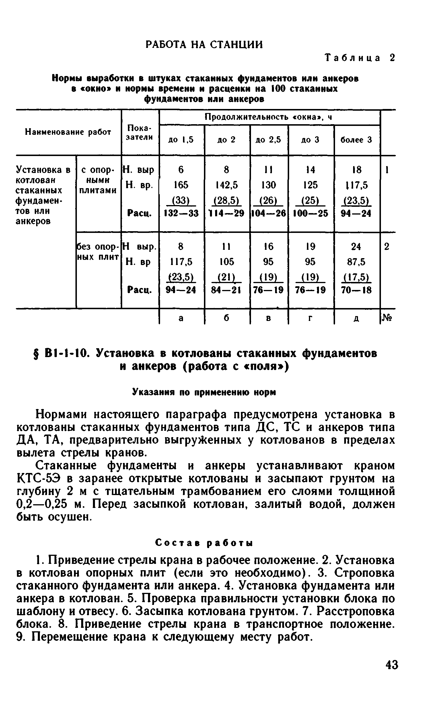 ВНиР В1-1