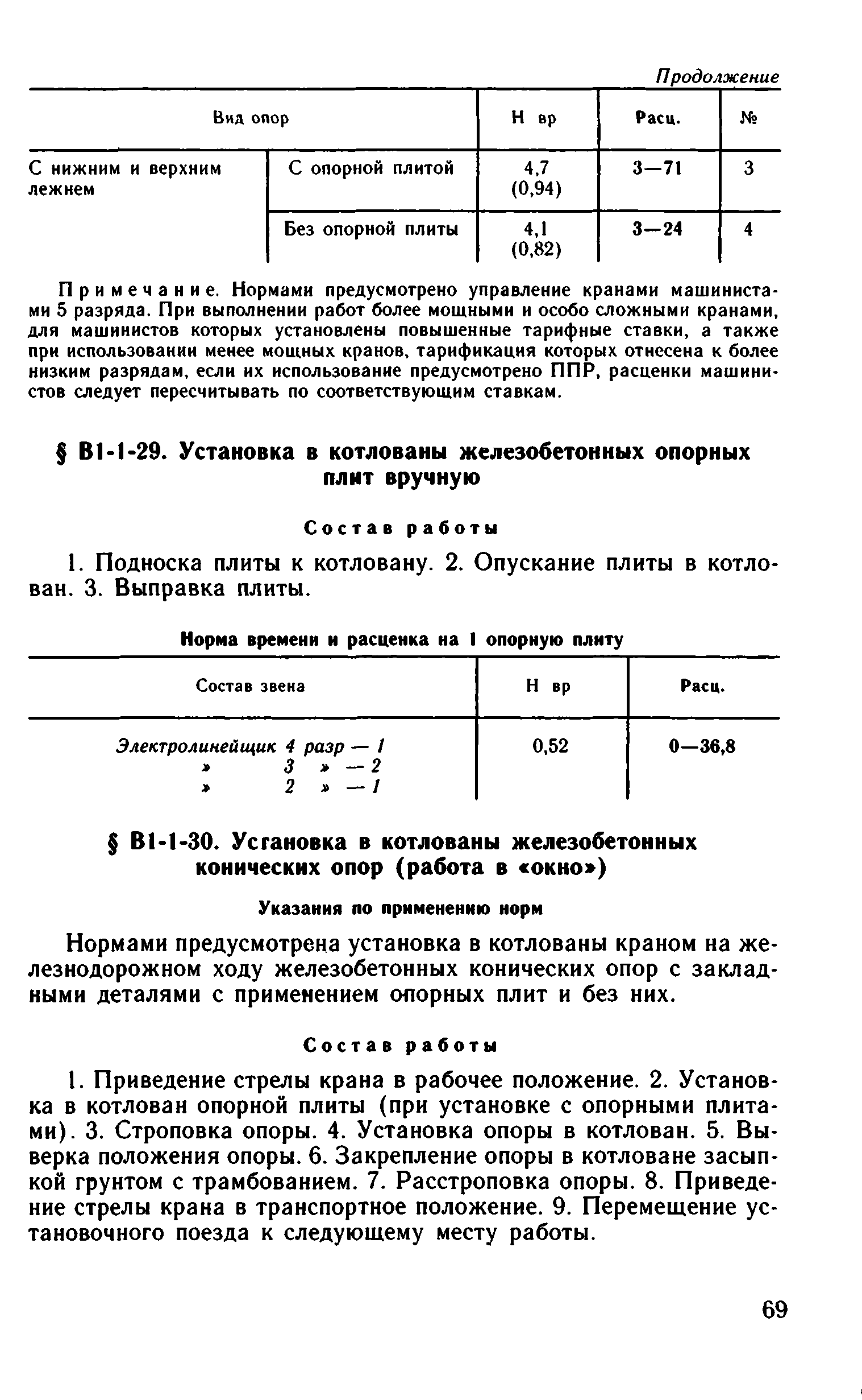 ВНиР В1-1