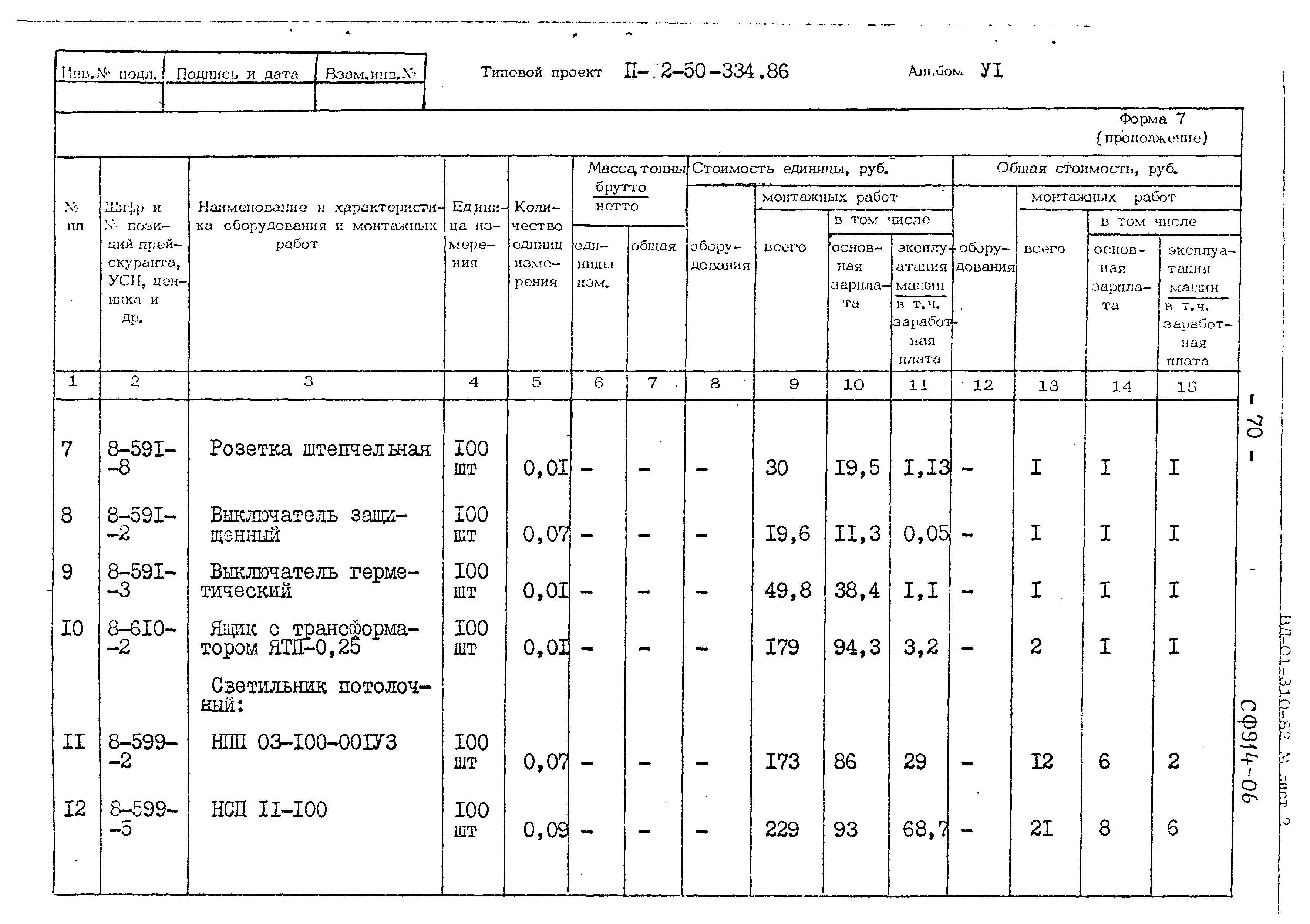 Типовой проект П-2-50-334.86