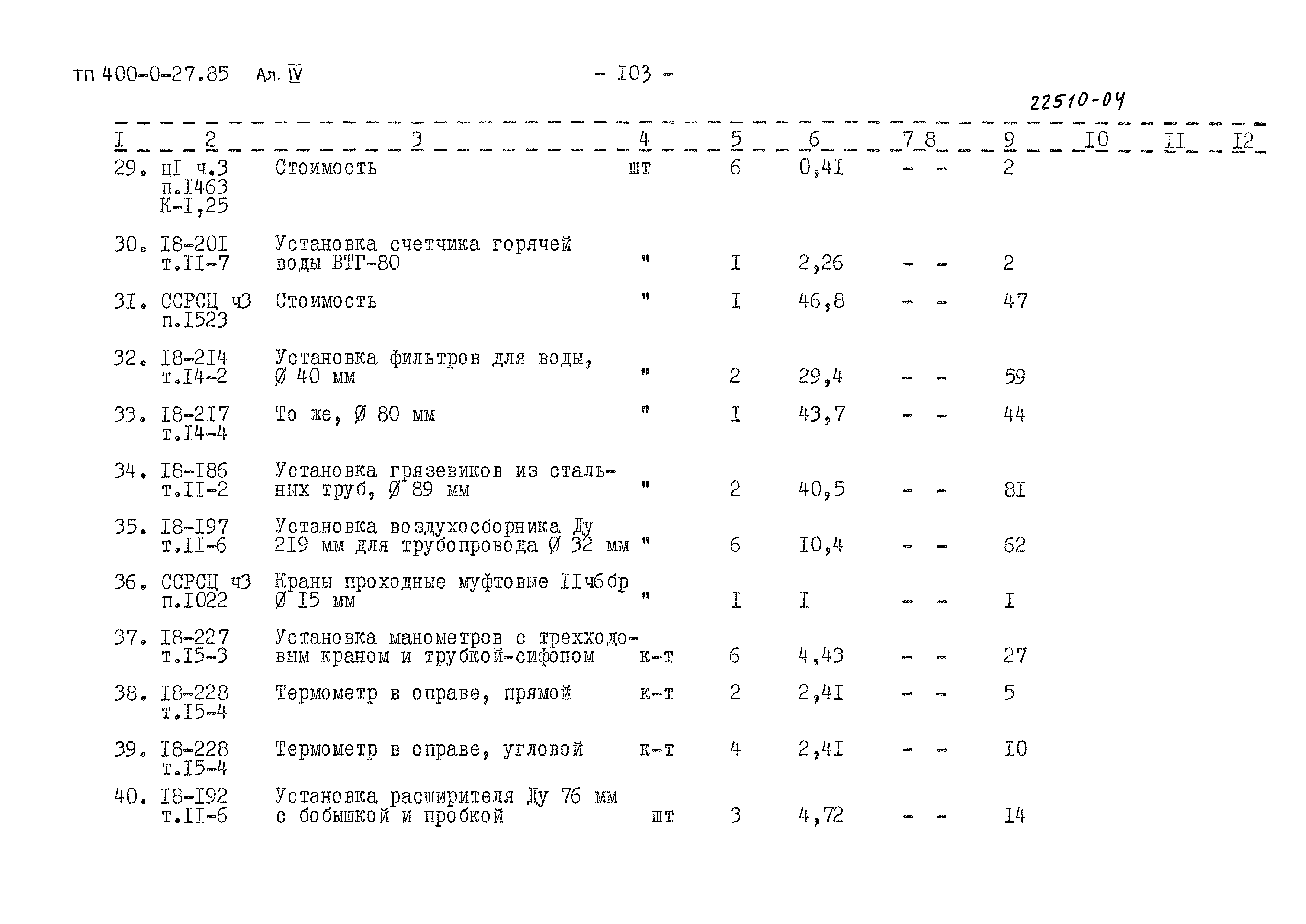 Типовые проектные решения 400-0-27.85