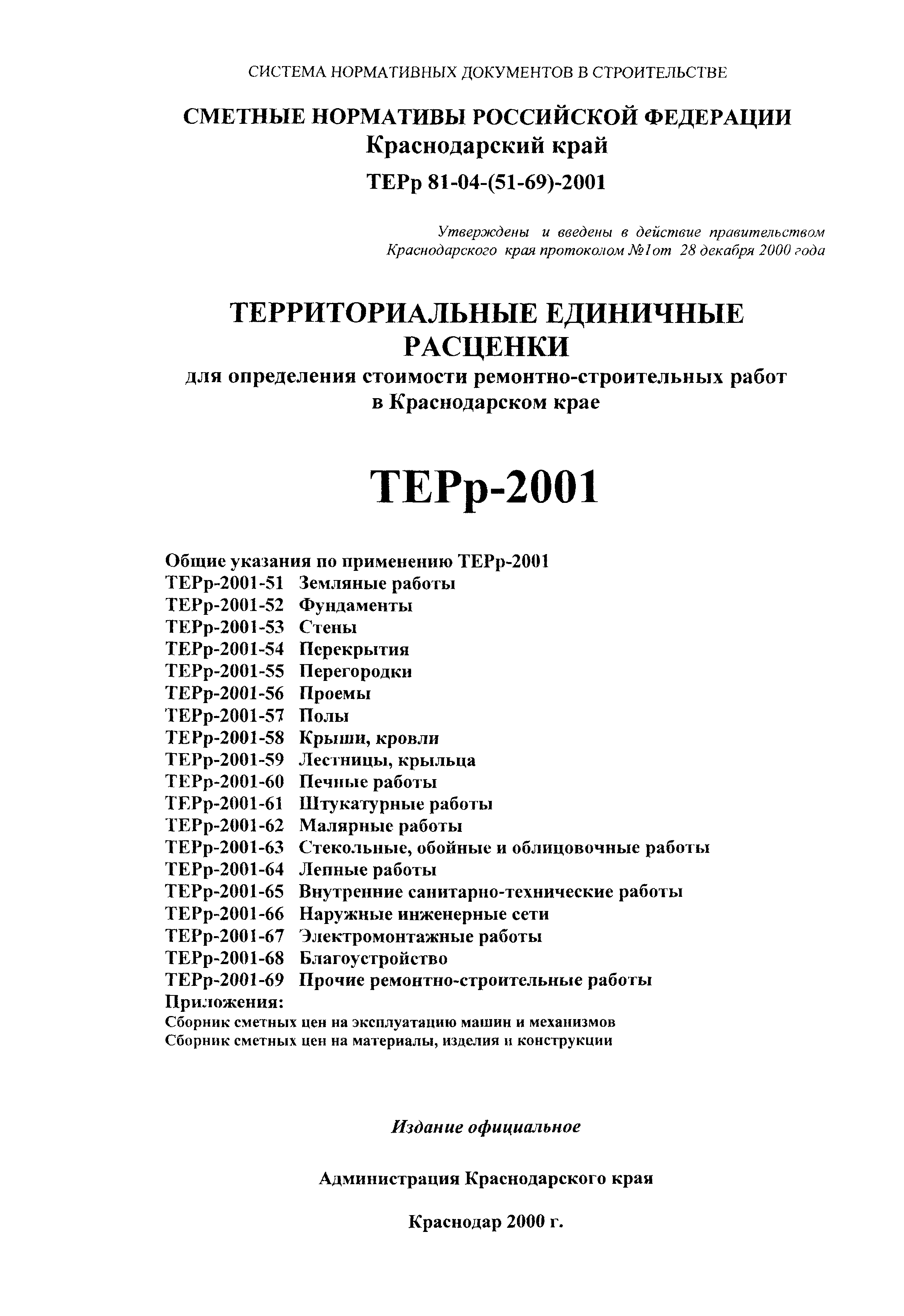 ТЕРр Краснодарского края 2001-55