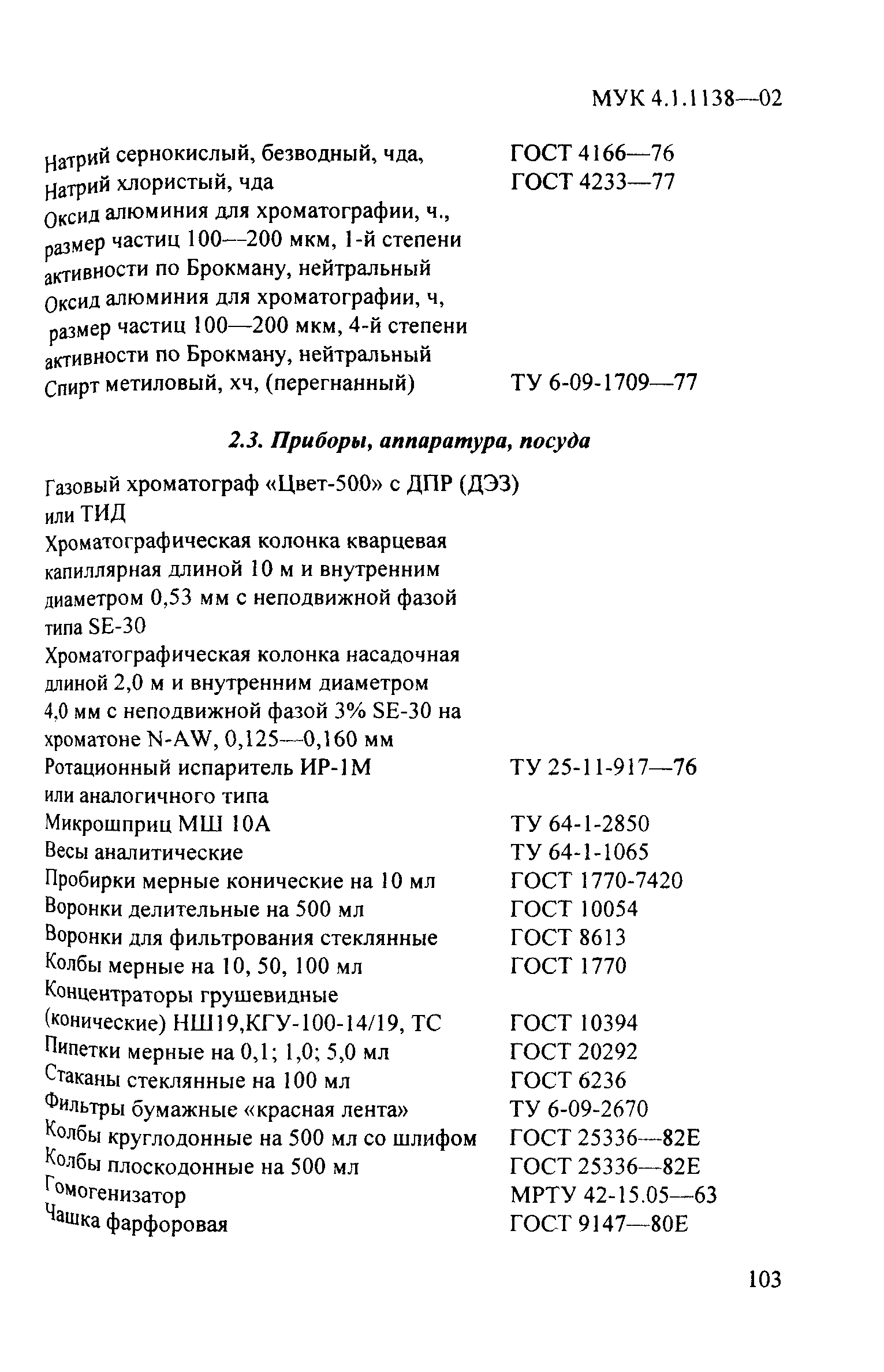 МУК 4.1.1138-02
