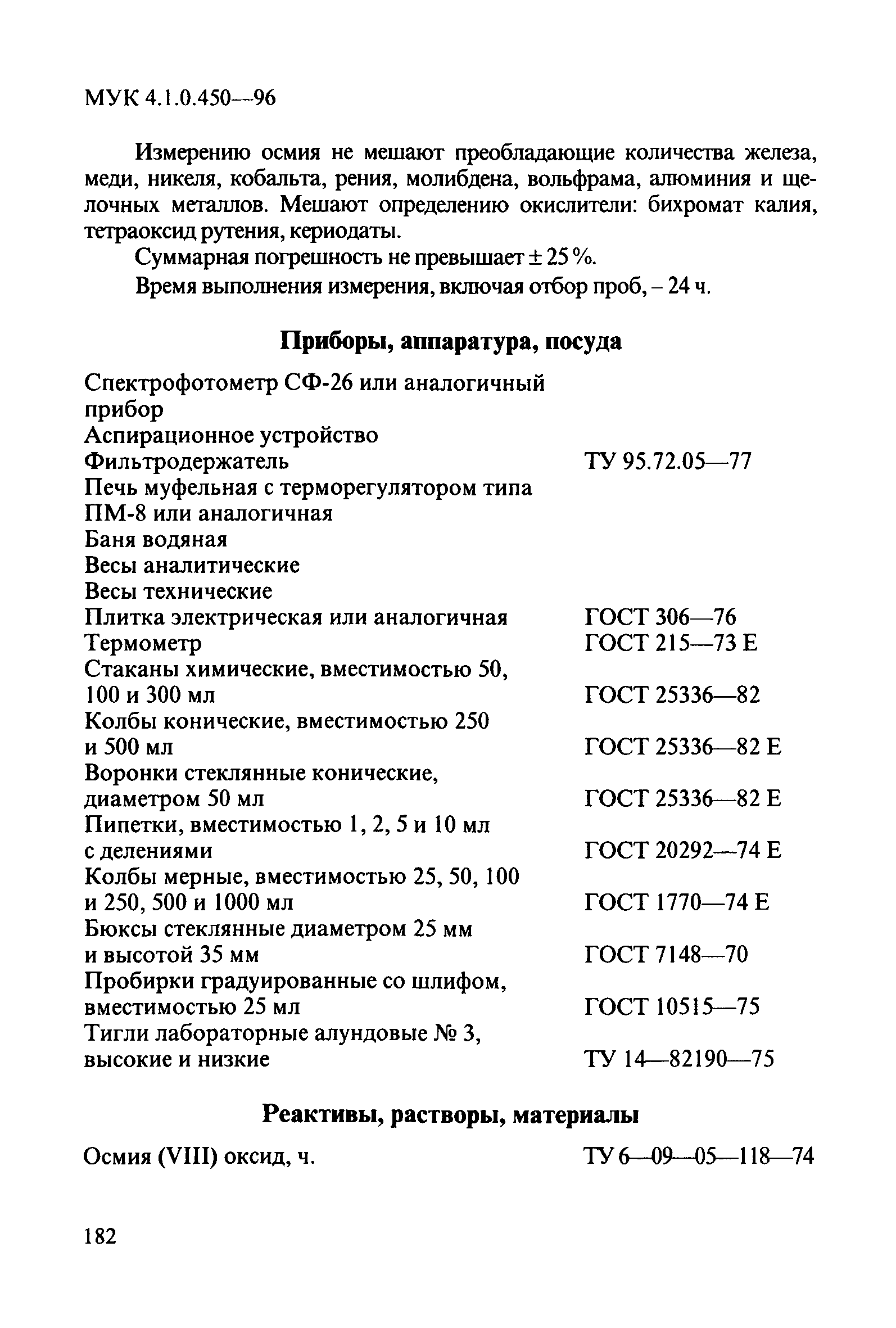 МУК 4.1.0.450-96