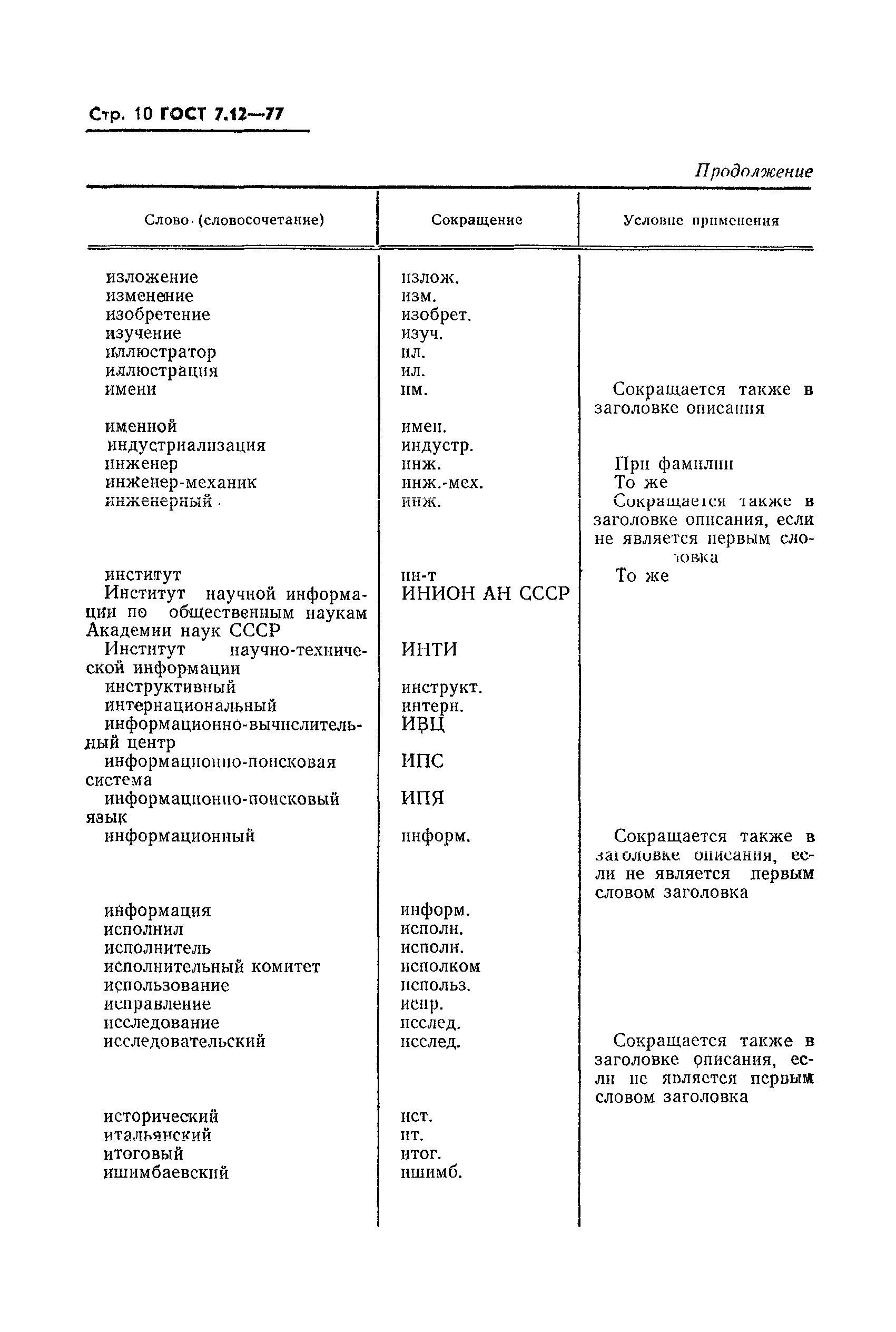 ГОСТ 7.12-77