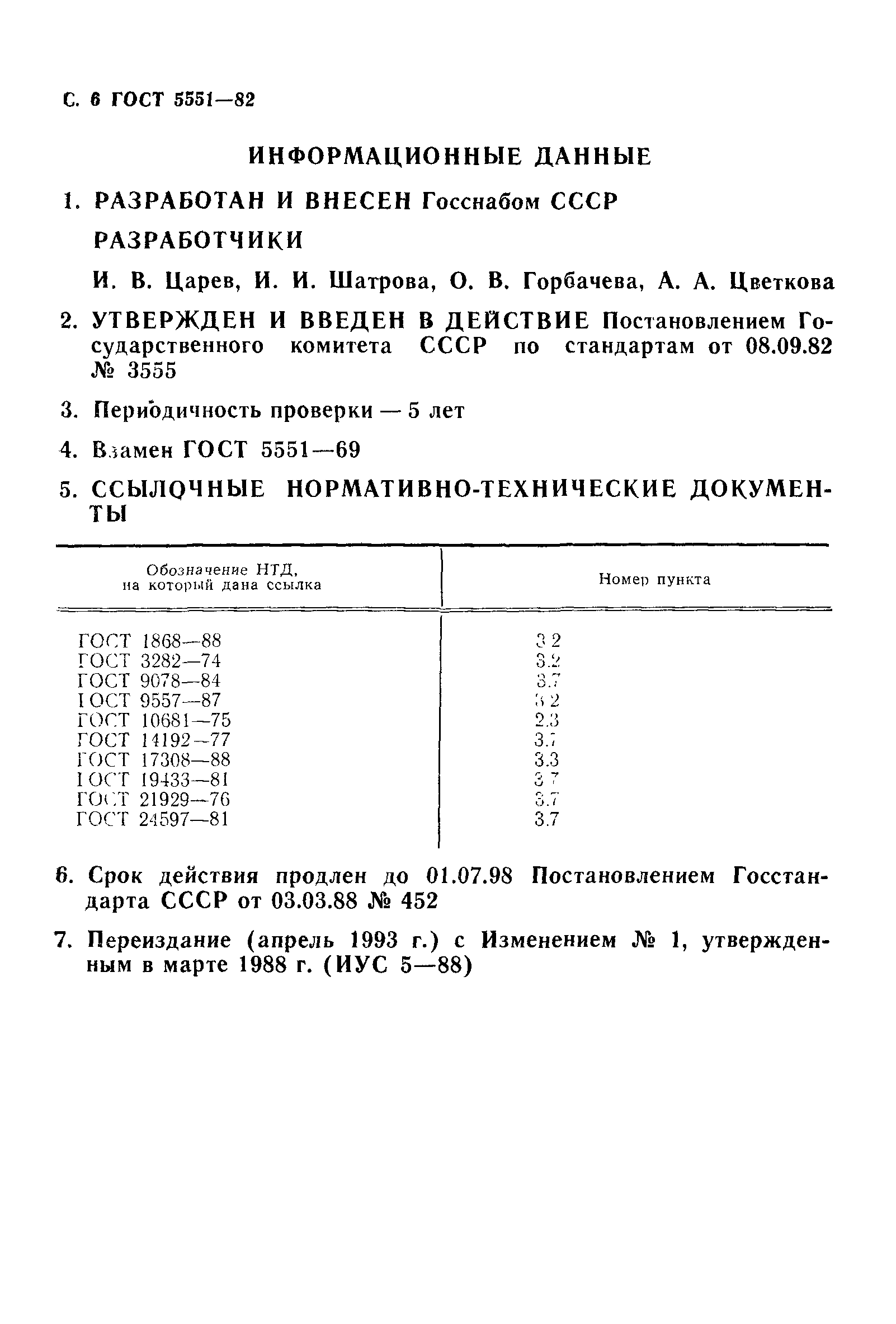 ГОСТ 5551-82