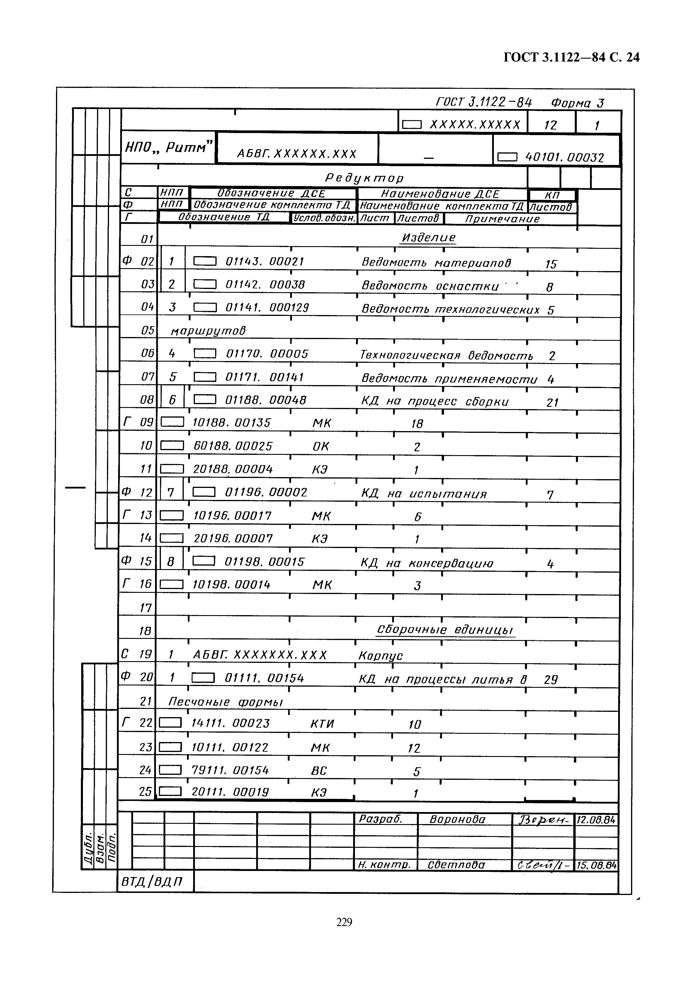 ГОСТ 3.1122-84