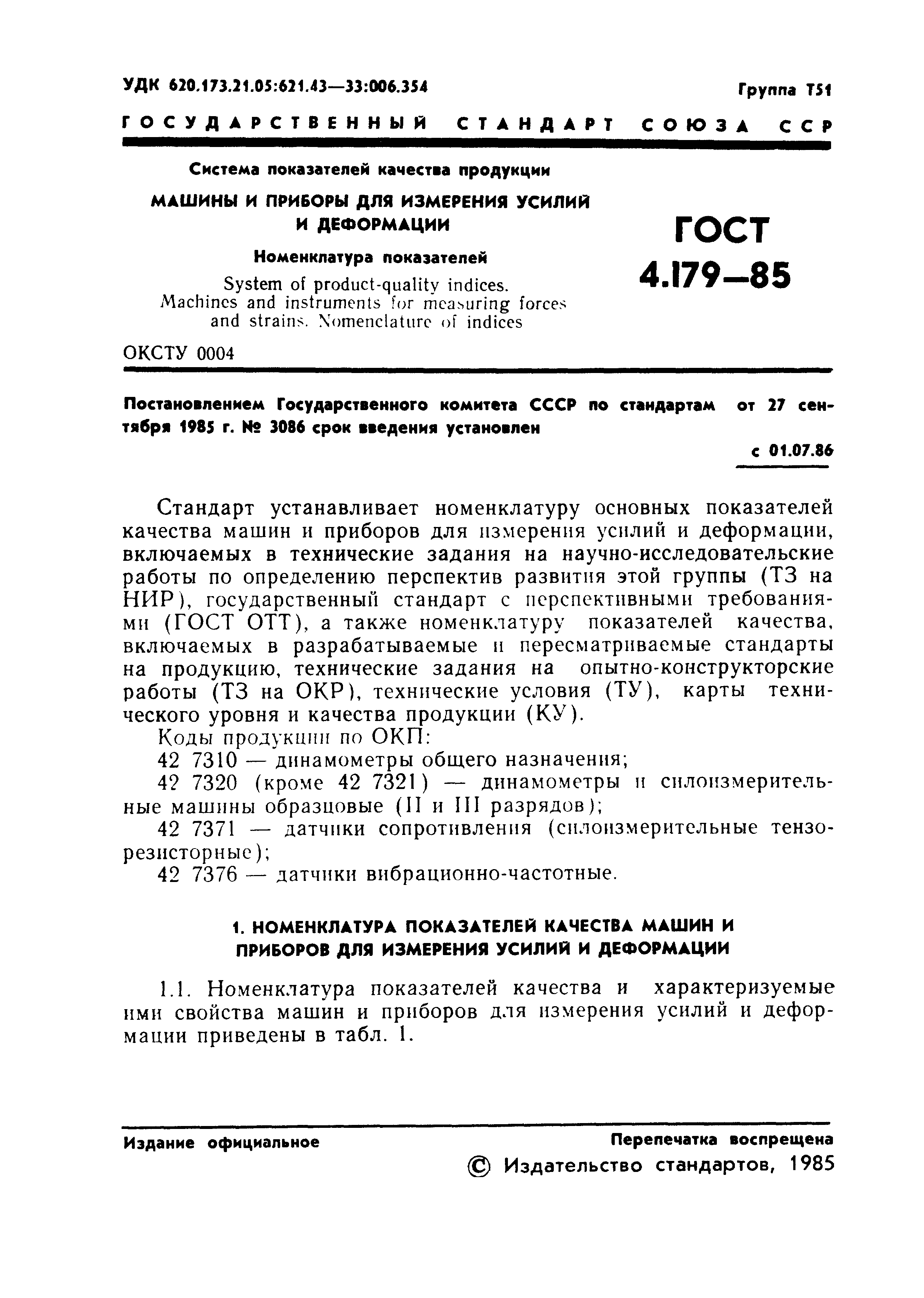 ГОСТ 4.179-85