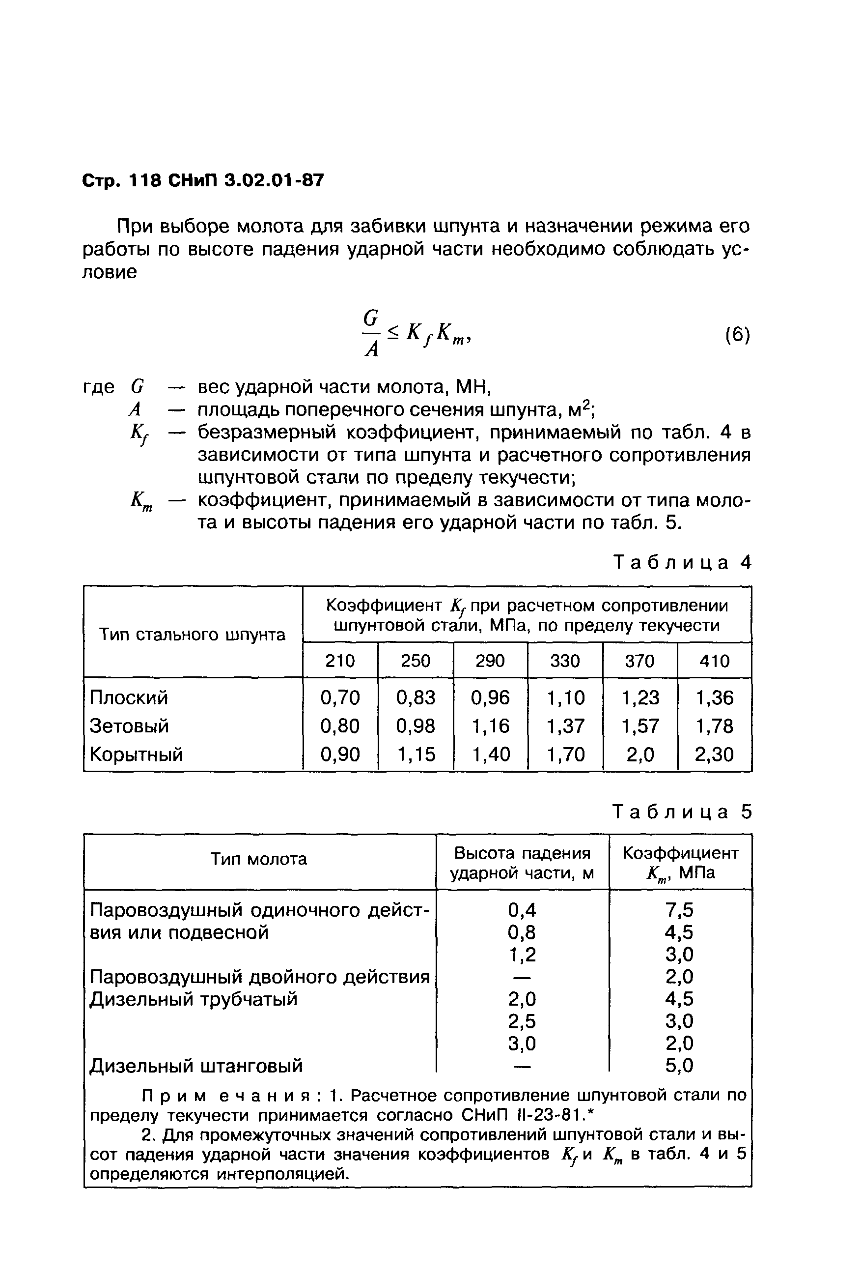 СНиП 3.02.01-87