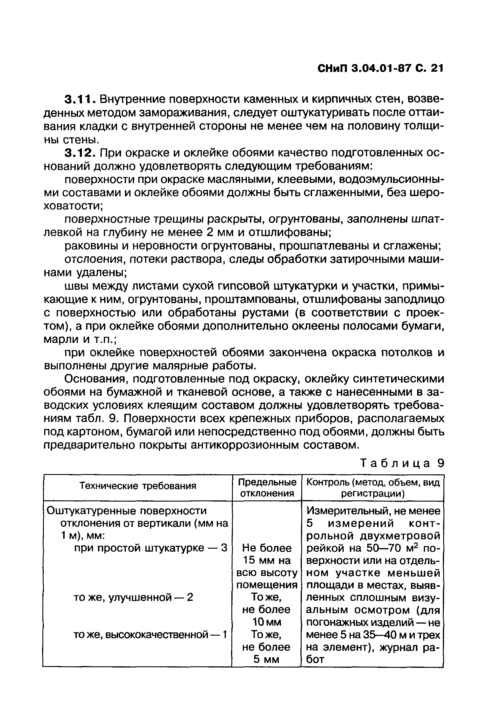 СНиП 3.04.01-87